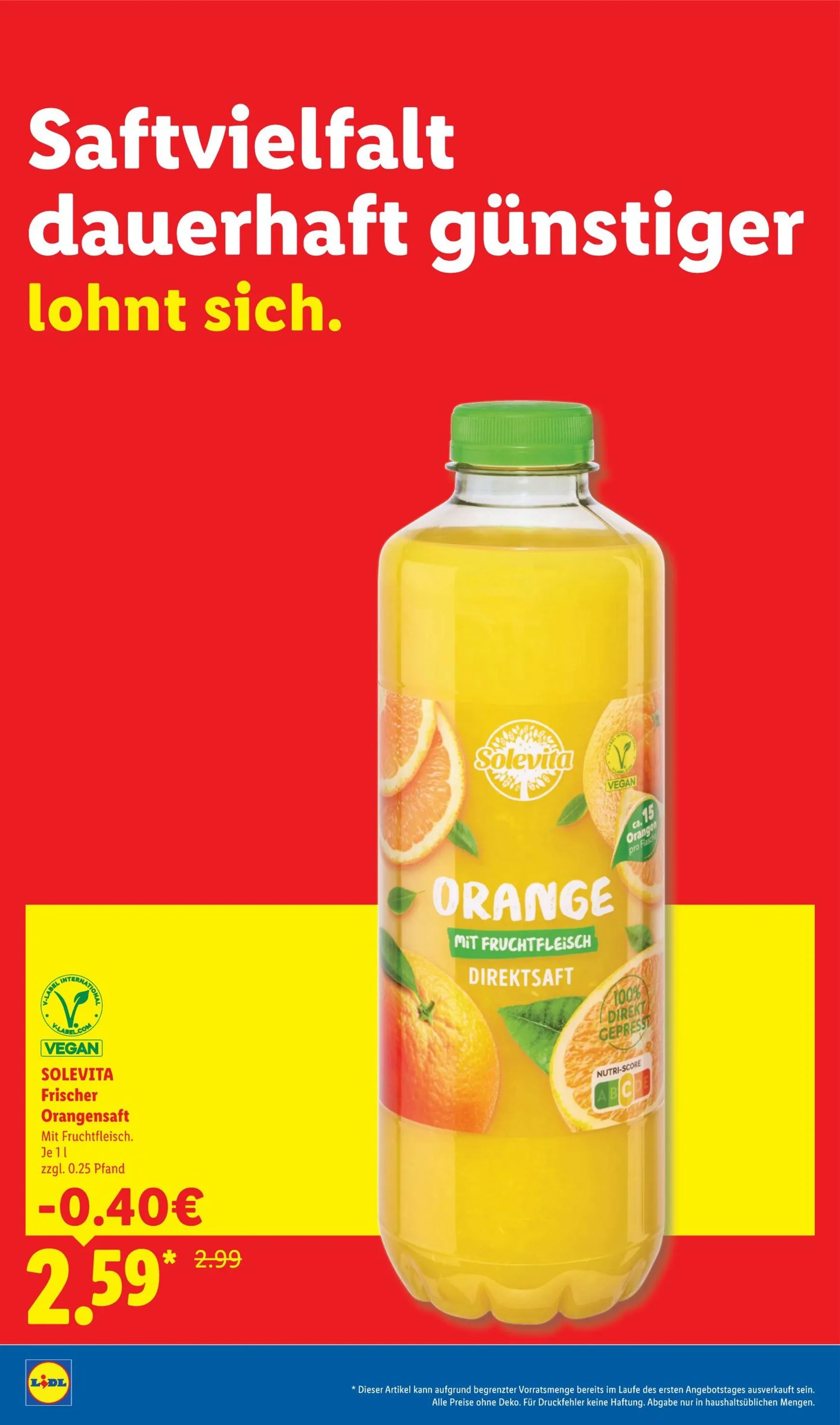 Lidl: Der Preisführer macht Deutschland dauerhaft günstiger! von 1. Juli bis 31. August 2026 - Prospekt seite 30