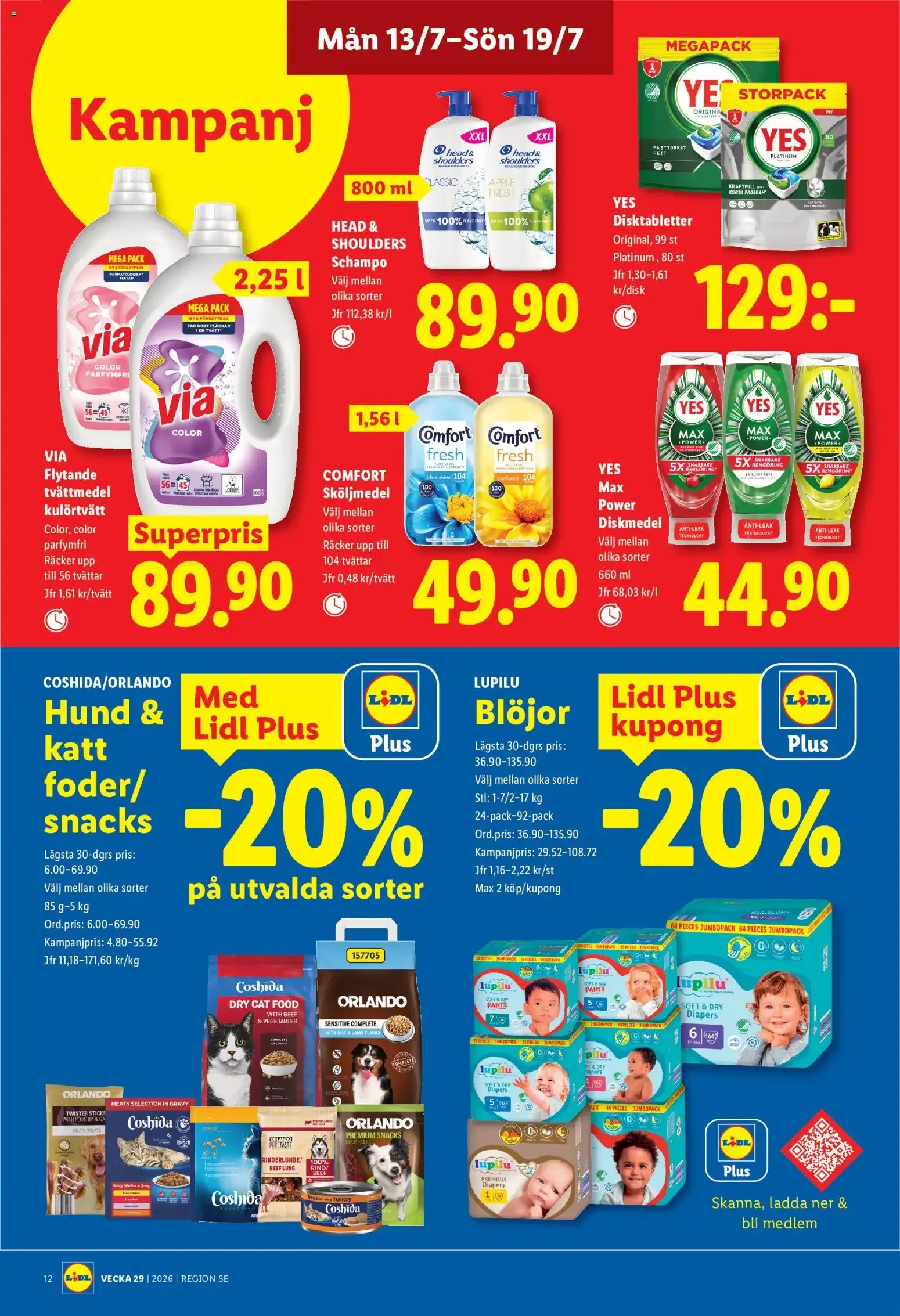 Lidl erbjudanden från 13/07/2026 - 19/07/2026 > Reklamblad nuvarande rabatter från 13 juli till 19 juli 2026 - Reklamblad sidor 12