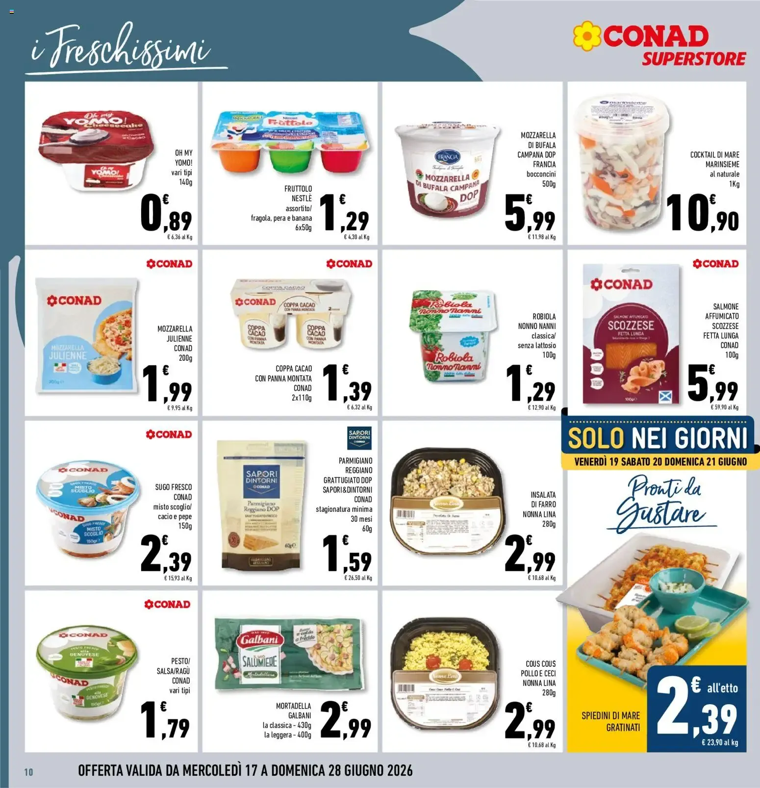 Volantino Conad dal 17/06/2026 > Anteprima da 17 giugno a 28 giugno di 2026 - Pagina del volantino 10