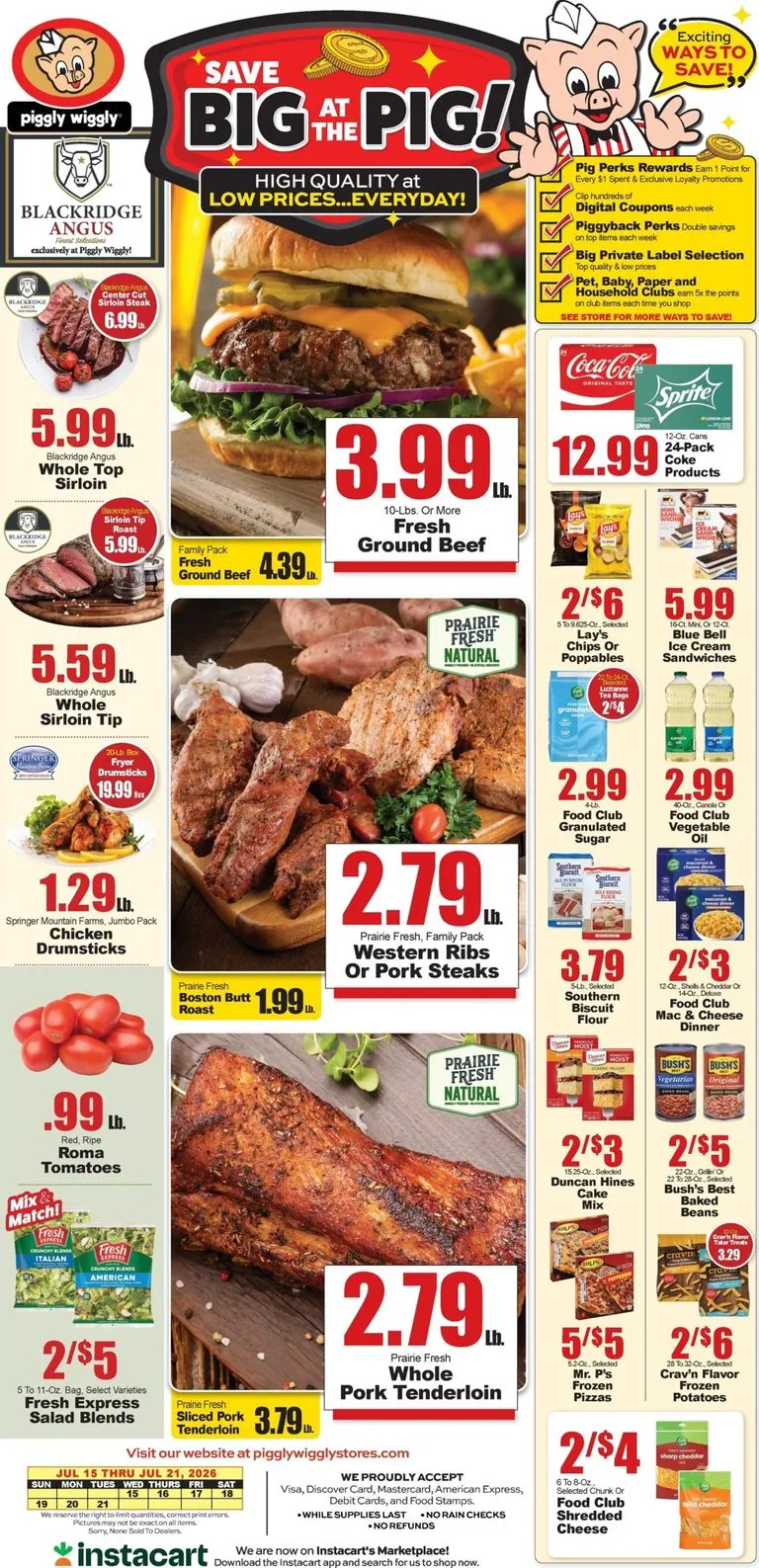 Weekly ad SAVE BIG AT THE PIG! from July 15 to July 21 2026 - Page 1