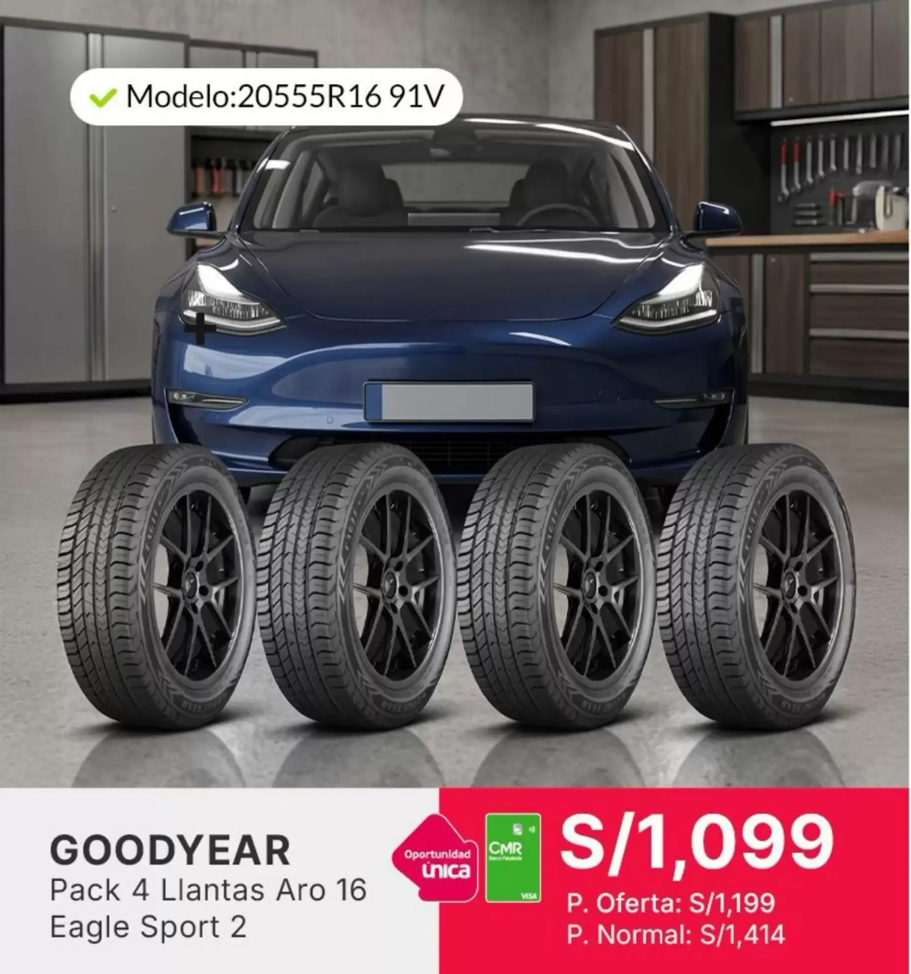 Catalogo de Goodyear: Pack 4 Llantas Aro 16 Eagle Sport 2 27 de julio al 11 de agosto 2026 - Pag 1