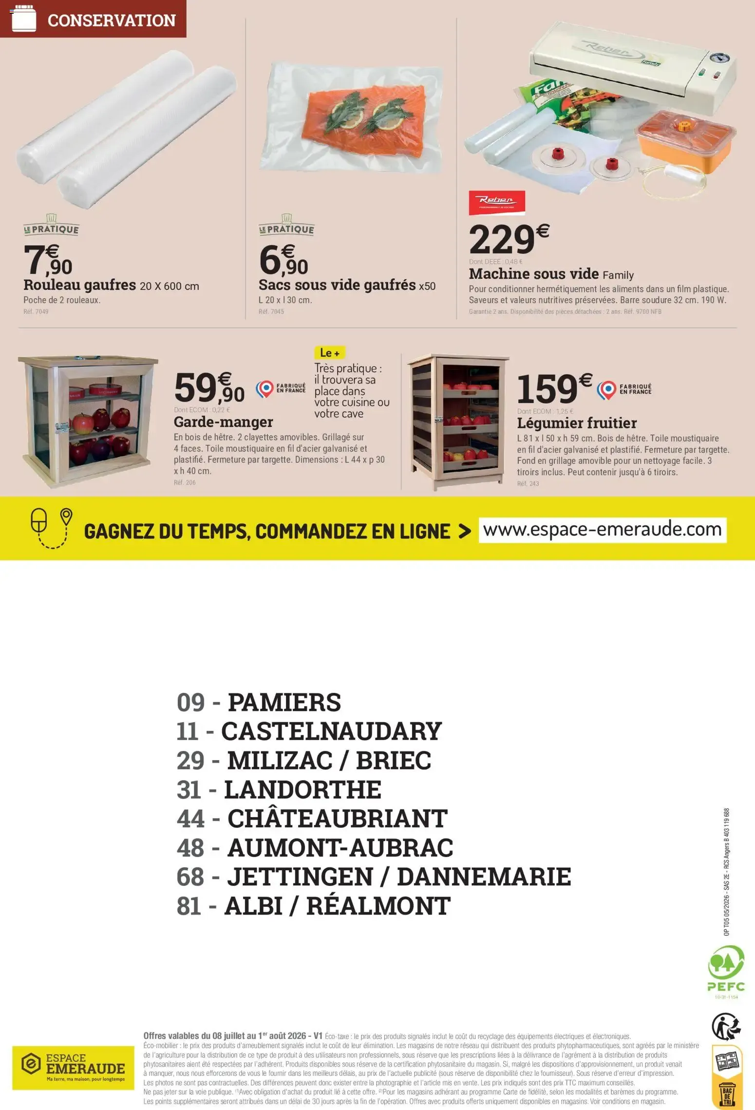 Espace Emeraude - Cuisinez, conservez, savourez du 8 juillet au 1 août 2026 - Catalogue page 4