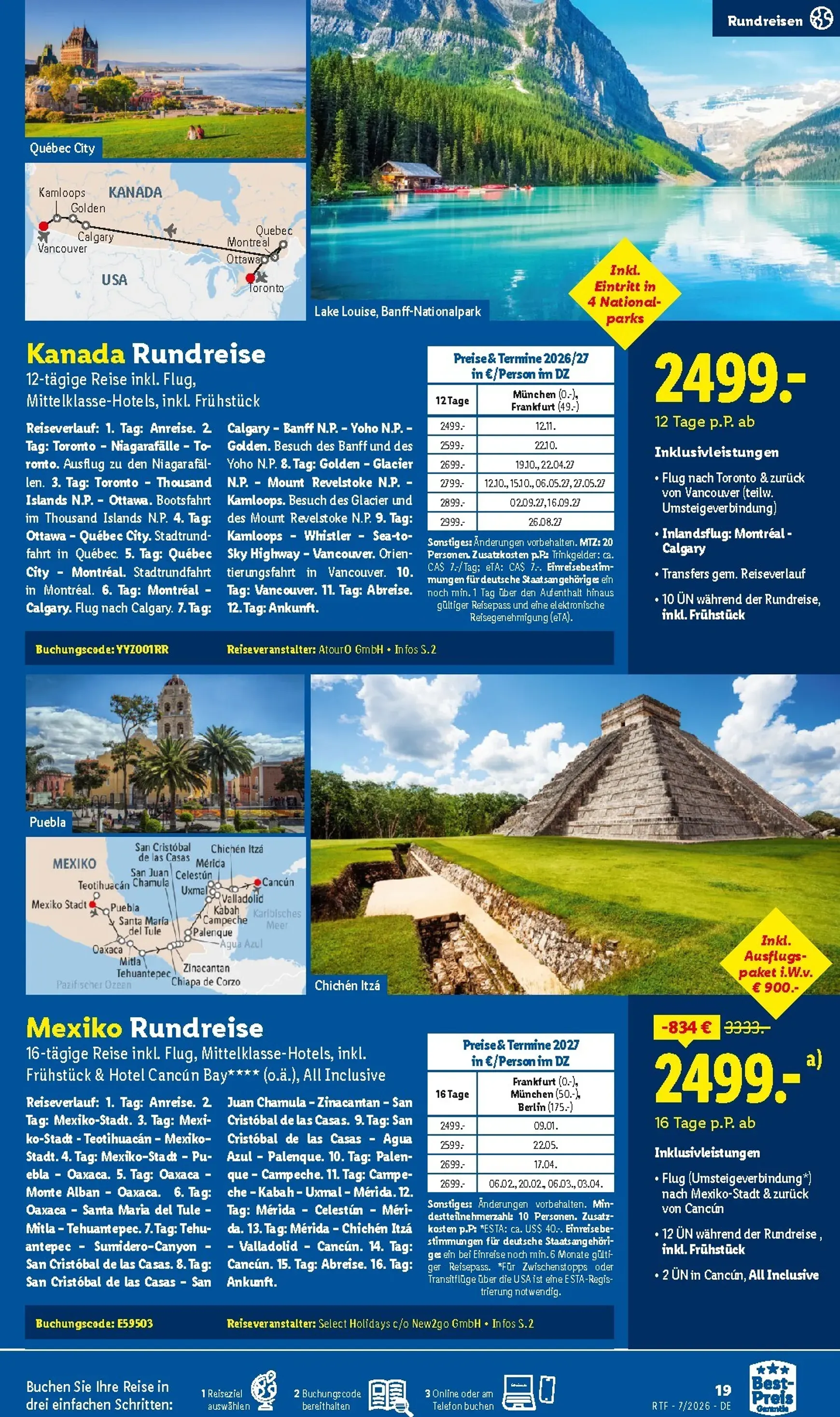 Lidl Reisen: Auf die Berge, fertig, los. Last Minute Urlaub von 15. Juli bis 15. August 2026 - Prospekt seite 19