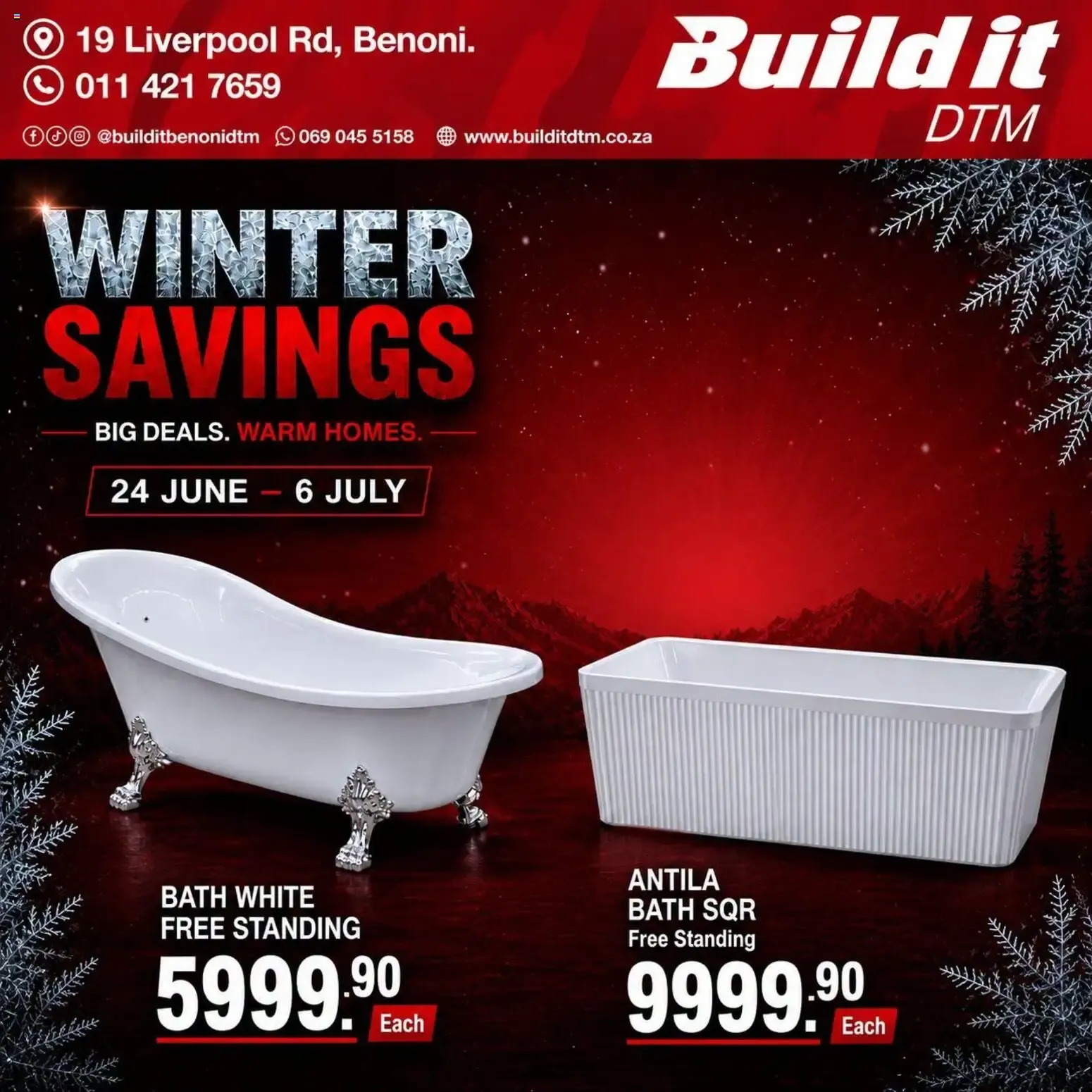 Build It Gauteng - Winter Savings. Big Deals. Warm Homes. (24/06/2026 - 06/07/2026) Online from 24 June to 6 July 2026 - Catalogue Page 6