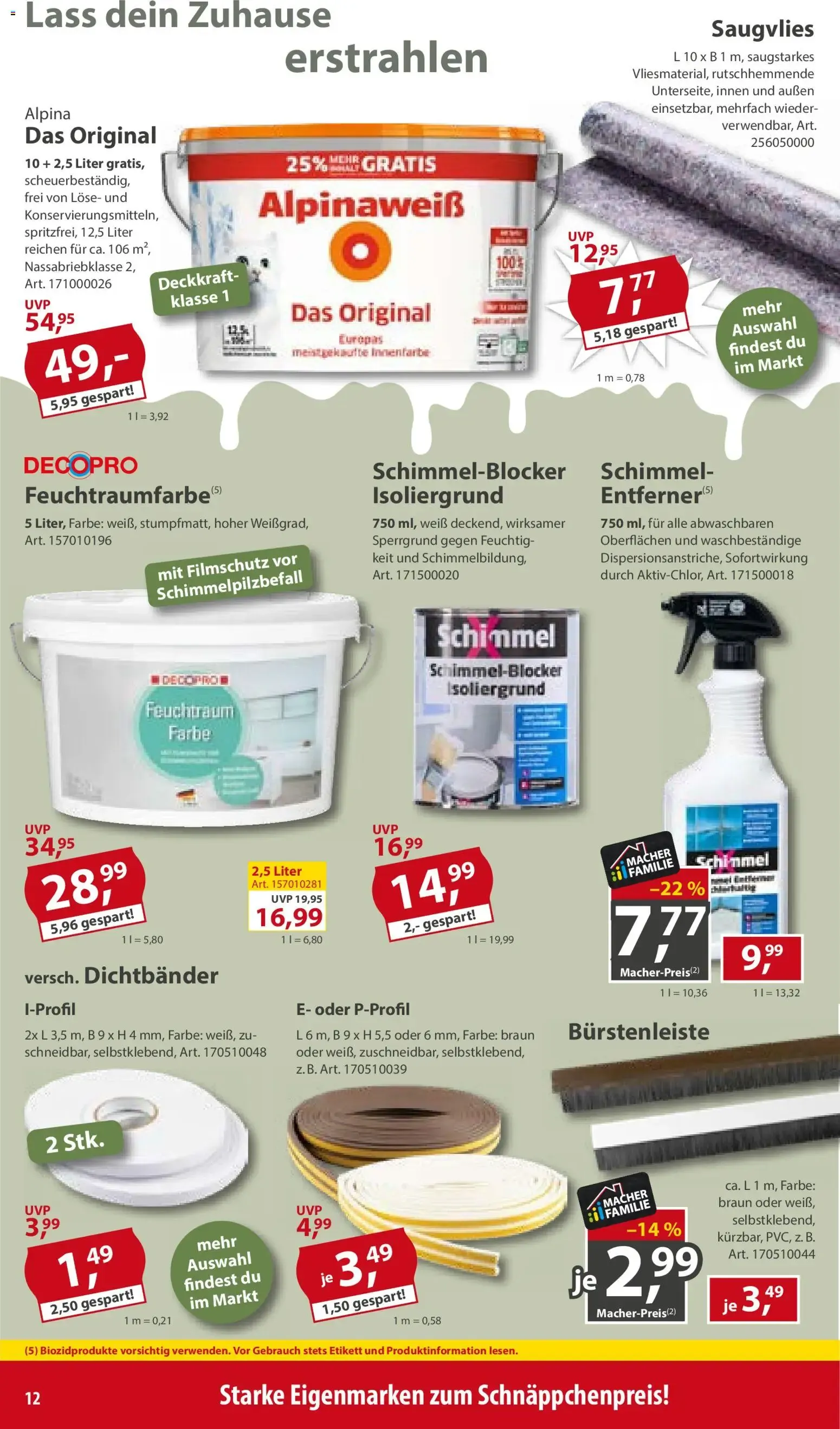 Sonderpreis Baumarkt Prospekt (ab 29.08.2026) zum Blättern von 29. August bis 4. September 2026 - Prospekt seite 12
