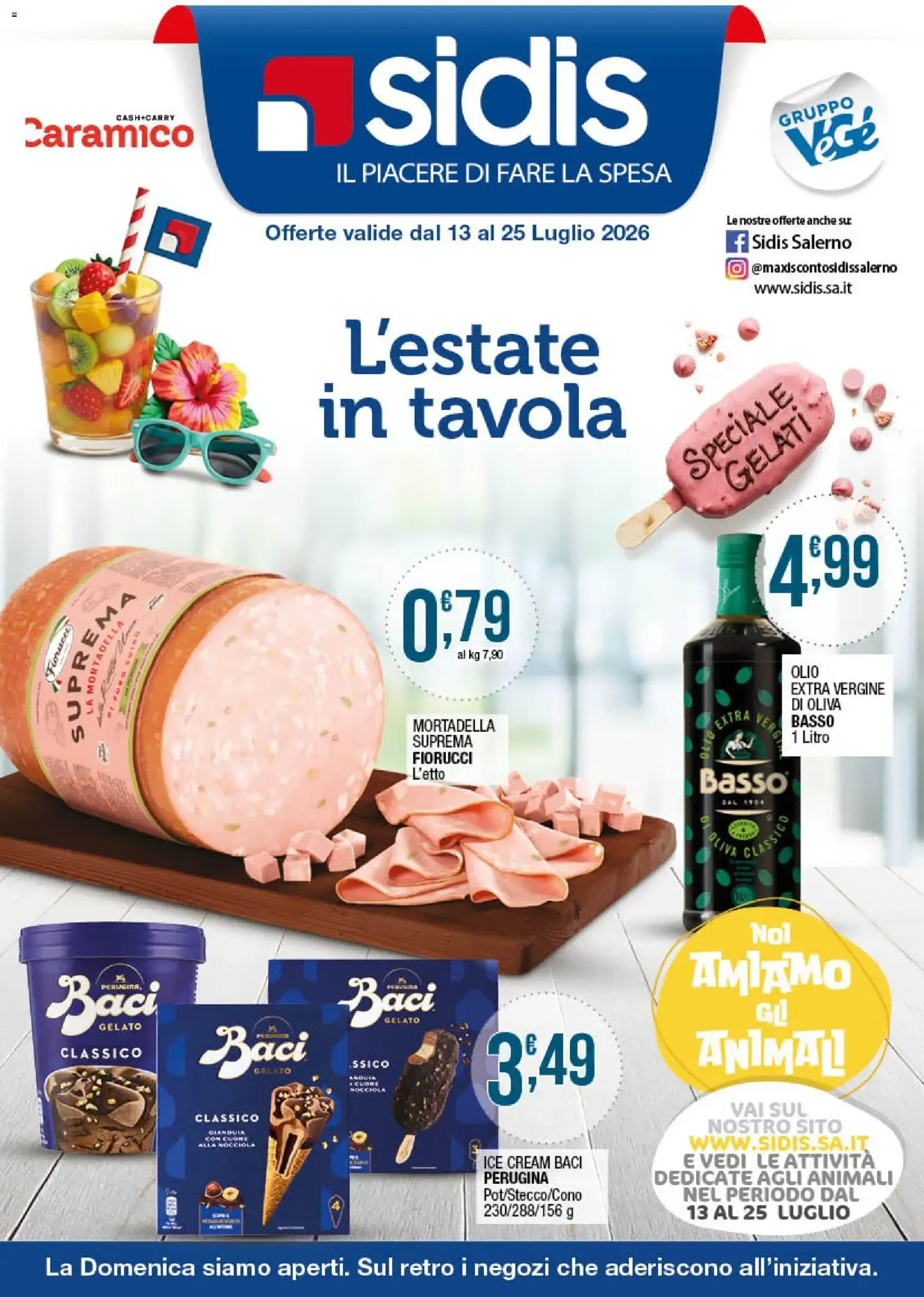 Sidis - L'estate in tavola da 13 luglio a 25 luglio di 2026 - Pagina del volantino 1