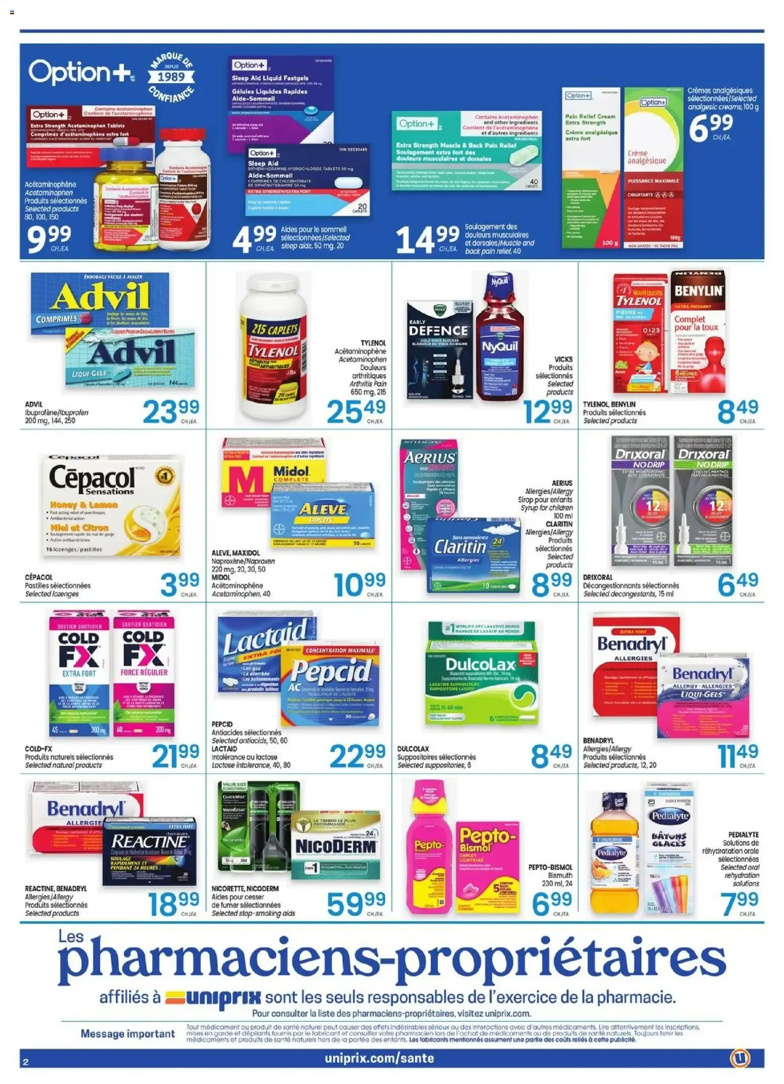 Uniprix - Uniprix Sante from Oct 1, 2026 > weekly specials & deals from October 1 to October 7 2026 - flyer page 2