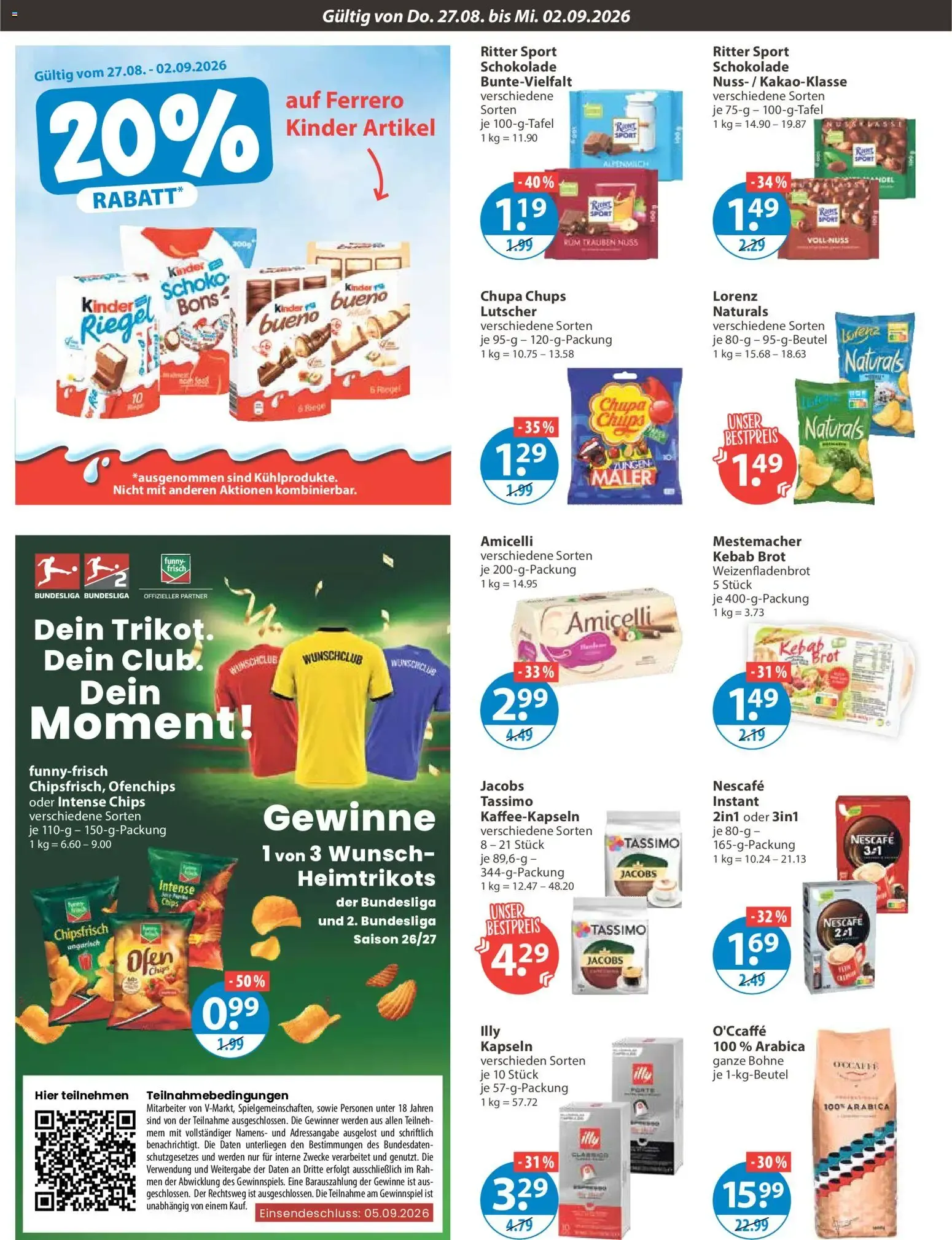 Angebote V-Markt Angebote (ab 27.08.2026) von 27. August bis 2. September 2026 - Prospekt seite 8