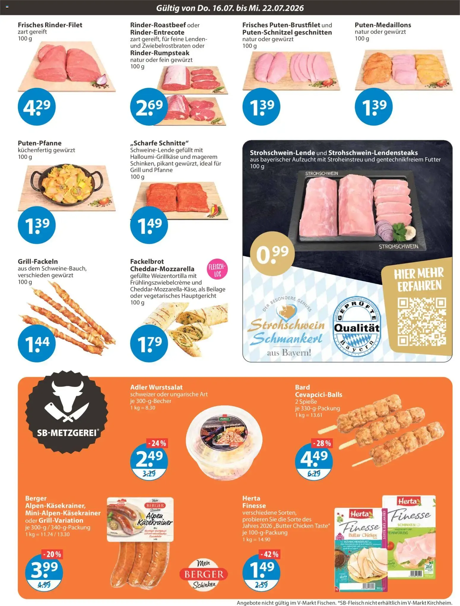 Angebote V-Markt Angebote (ab 16.07.2026) von 16. Juli bis 22. Juli 2026 - Prospekt seite 3