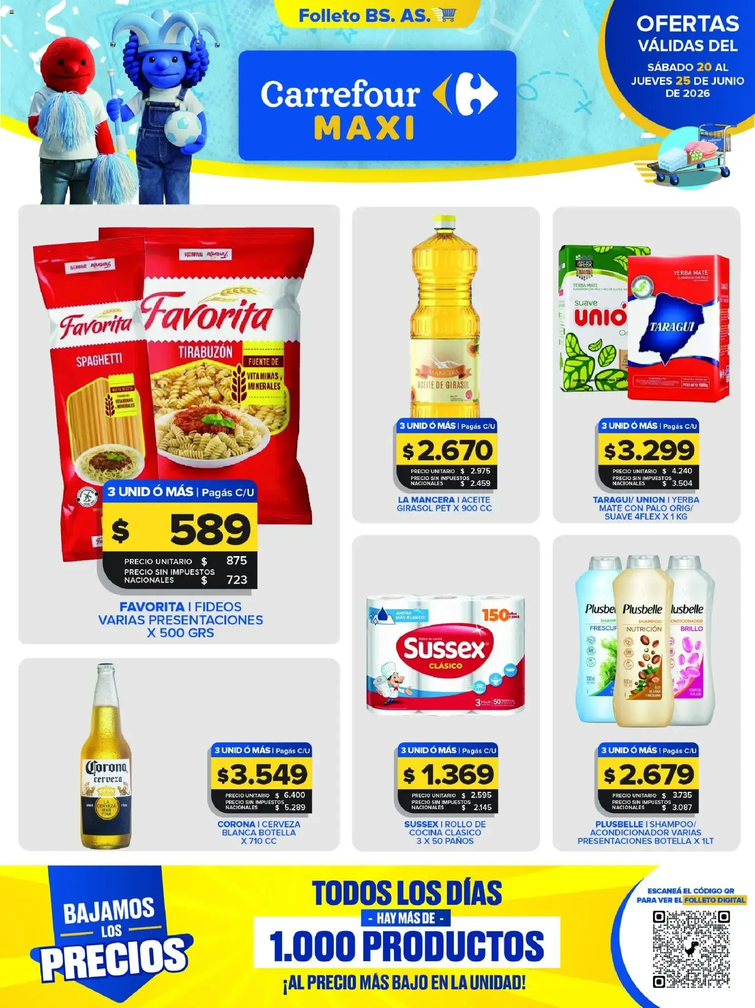 Ofertas de Carrefour Maxi catálogo del 20/06/2026 - 25/06/2026 20 de junio al 25 de junio 2026 - Página 1 del catálogo