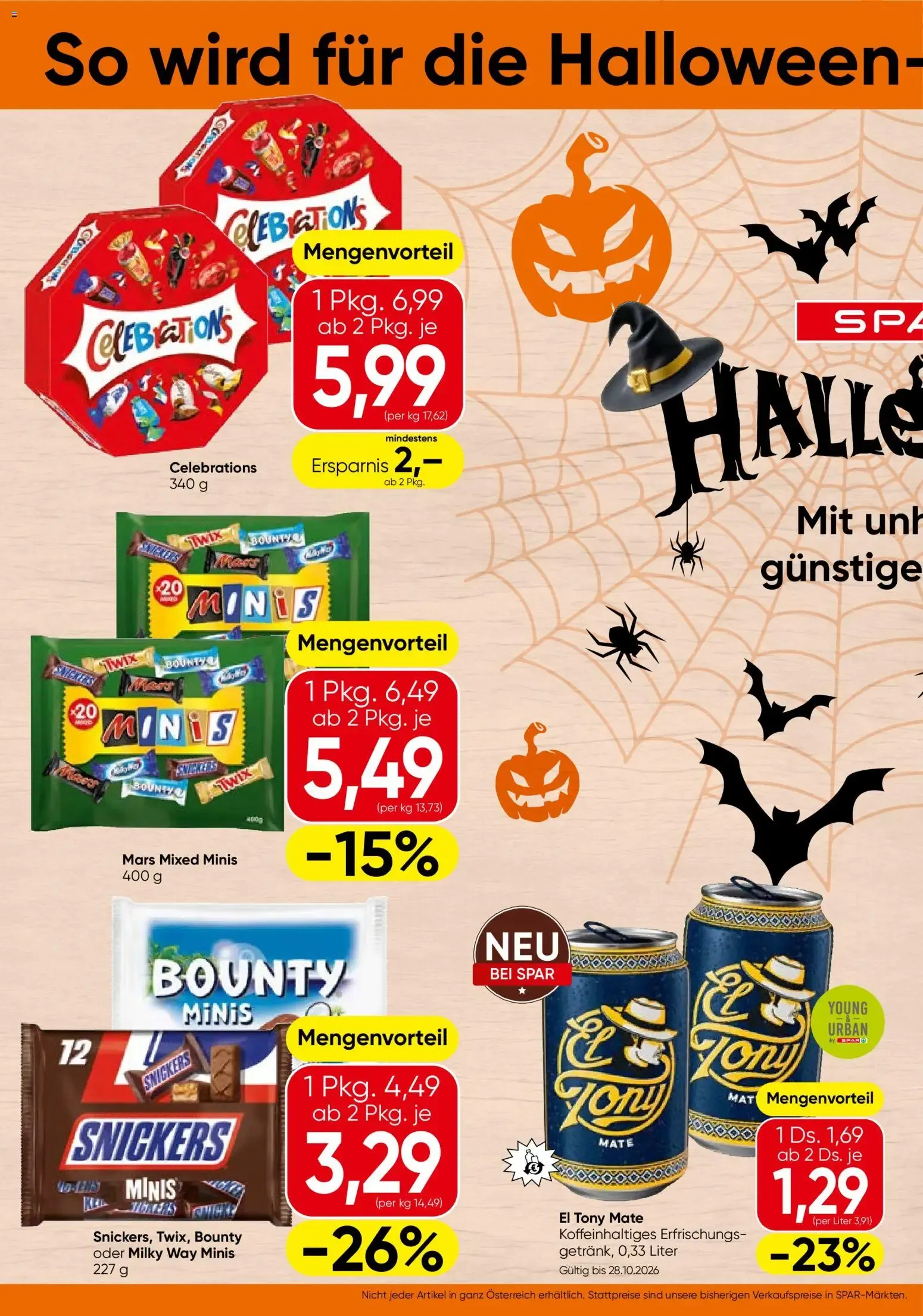 Spar Halloween (01.10.2026) - Angebote und Prospekt von 1. Oktober bis 31. Oktober 2026 - Flugblätt seite 2