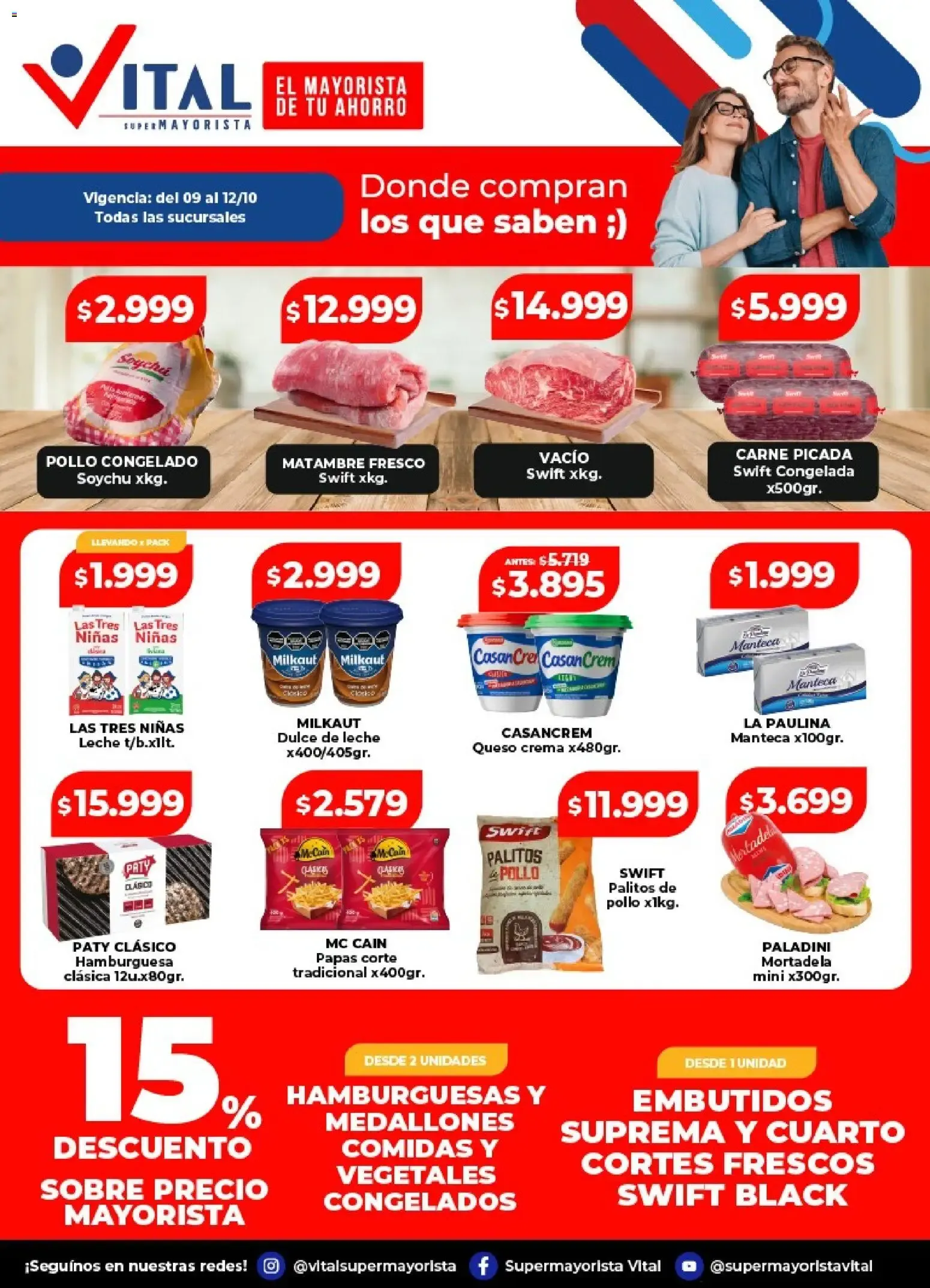 Ofertas de Vital Supermayorista - Ofertas de este finde - Vigencia: del 09 al 12/10 en La Plata 9 de octubre al 12 de octubre 2026 - Página 2 del catálogo