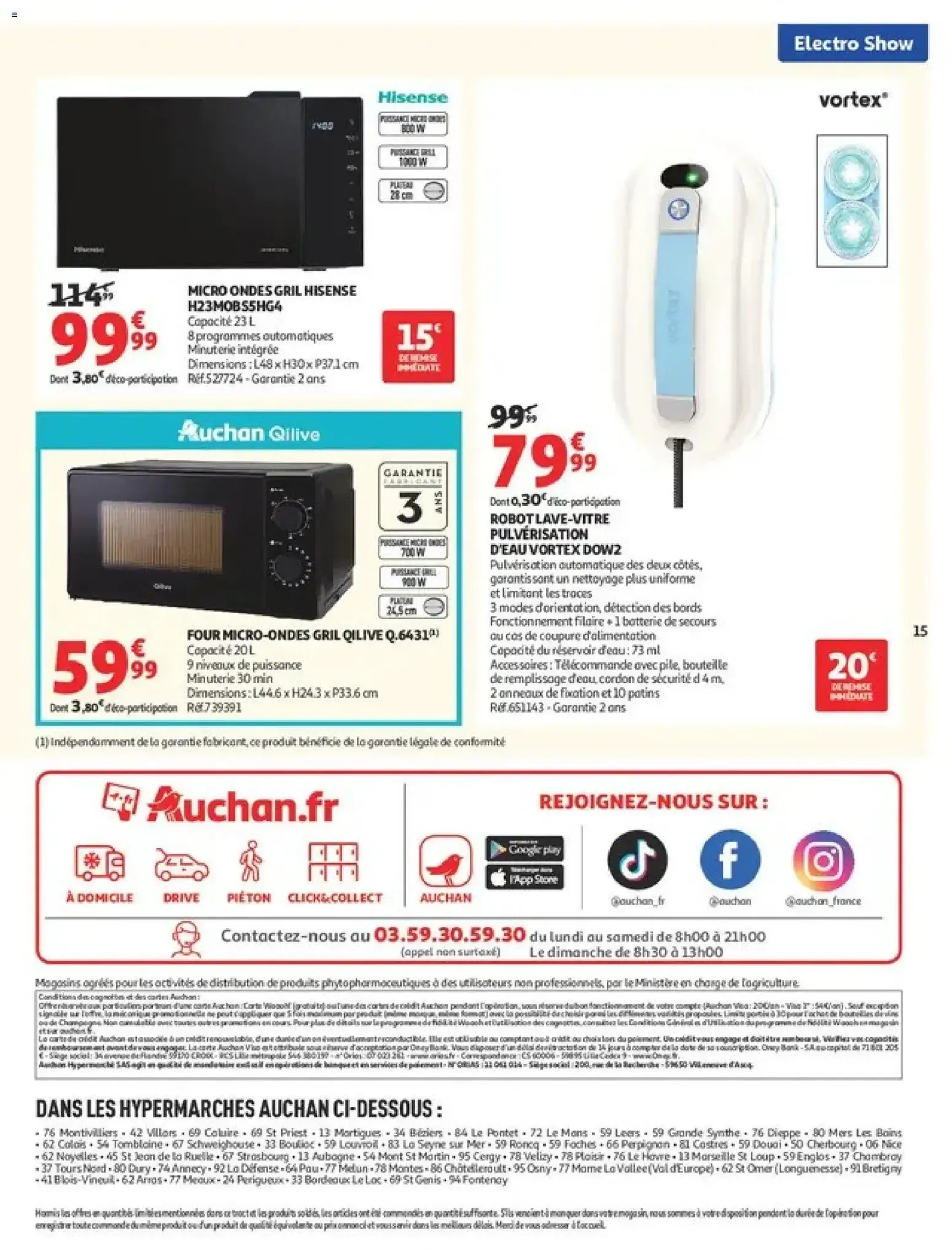 Auchan Electroshow à partir du 01/09/2026 - promo en ligne du 1 septembre au 13 septembre 2026 - Catalogue page 15
