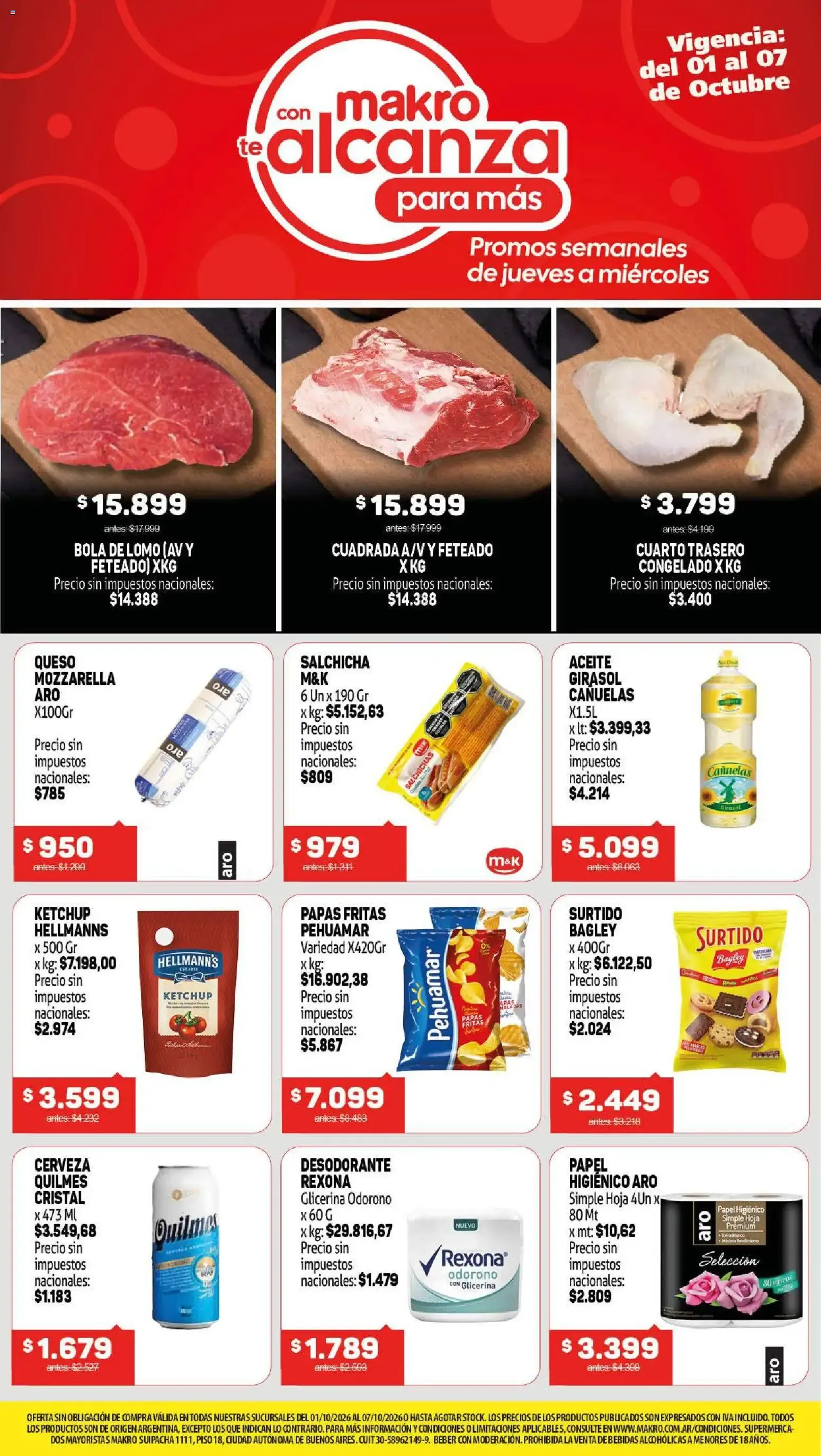 Ofertas de Makro Ofertas del 01/10/2026 - 07/10/2026 1 de octubre al 7 de octubre 2026 - Página 1 del catálogo