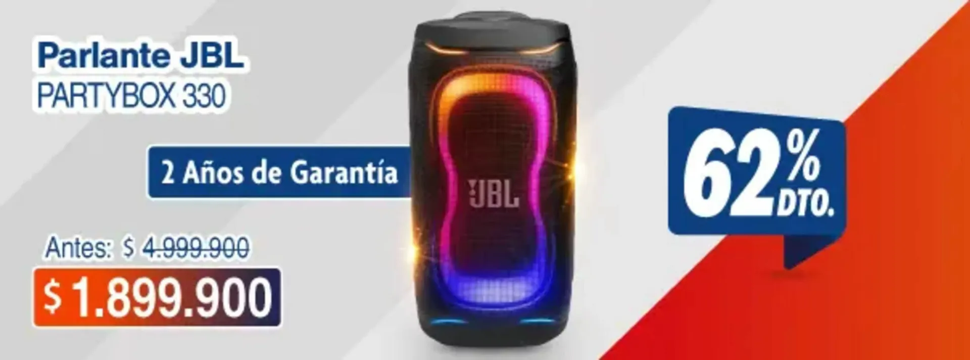 Catalogo de Parlante JBL PARTYBOX 330 7 de octubre al 22 de octubre 2026 - Pag 1