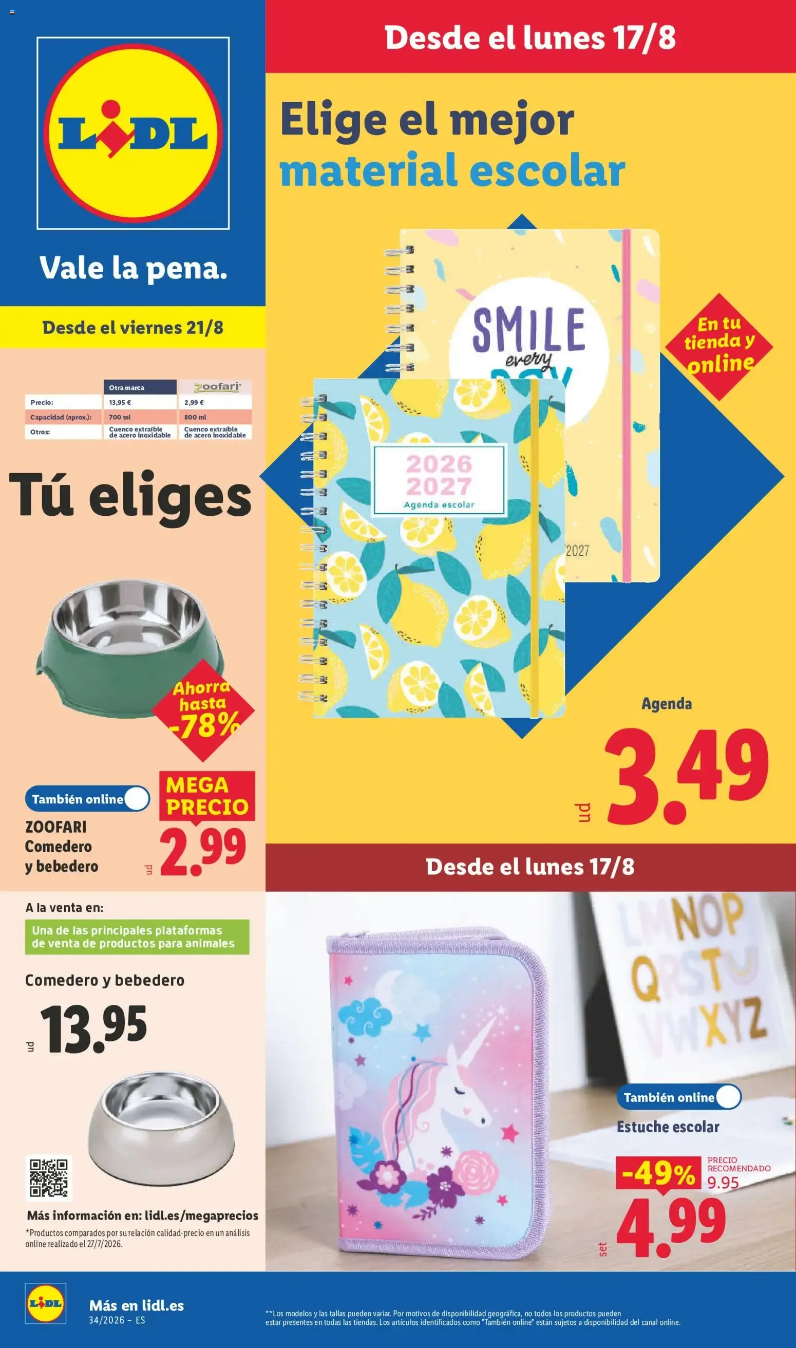 Catálogo de Lidl folleto de bazar del 17/08/2026 | Ofertas 17 de agosto al 23 de agosto 2026 - Página 1