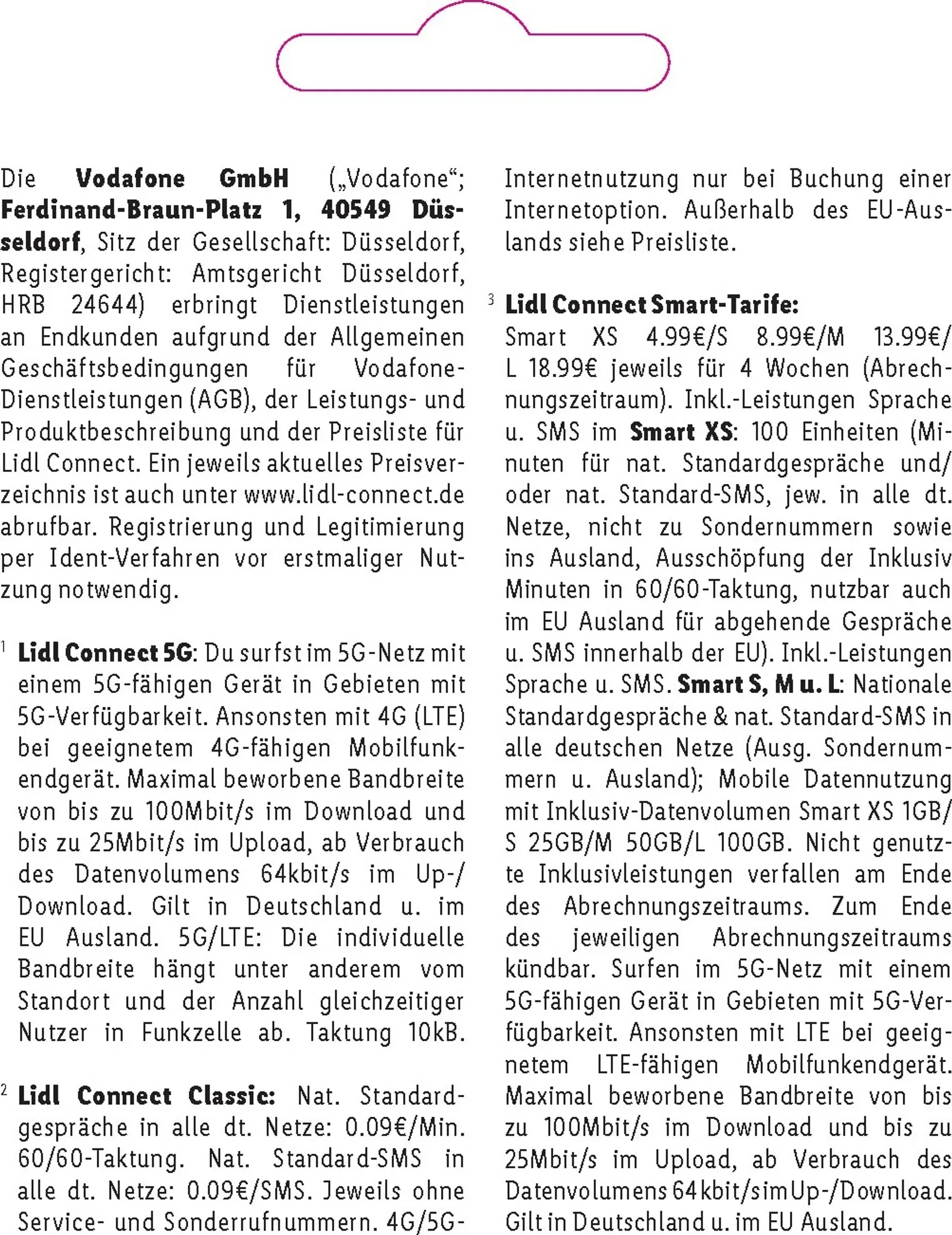 Lidl Connect - Tarif Übersicht von 1. Oktober bis 31. August 2026 - Prospekt seite 18