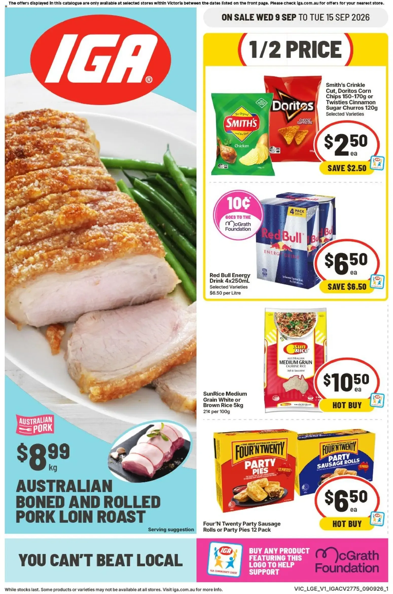 IGA catalogue valid from 09/09/2026 > Online Australia - Catalogue valid from 9 September to 15 September 2026 - page 1