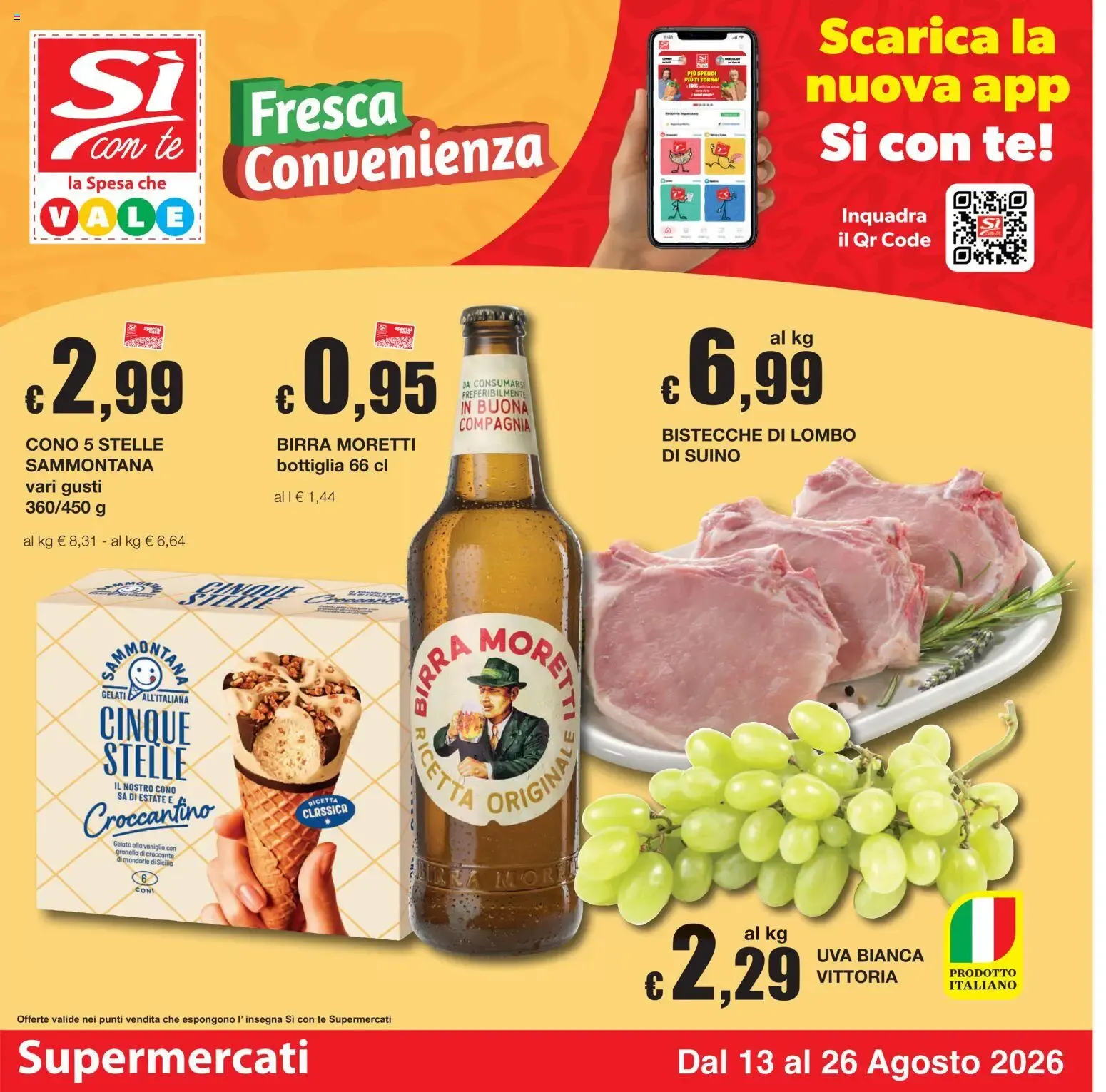 Sì con Te volantino dal 13/08/2026 - online Offerte da 13 agosto a 26 agosto di 2026 - Pagina del volantino 1