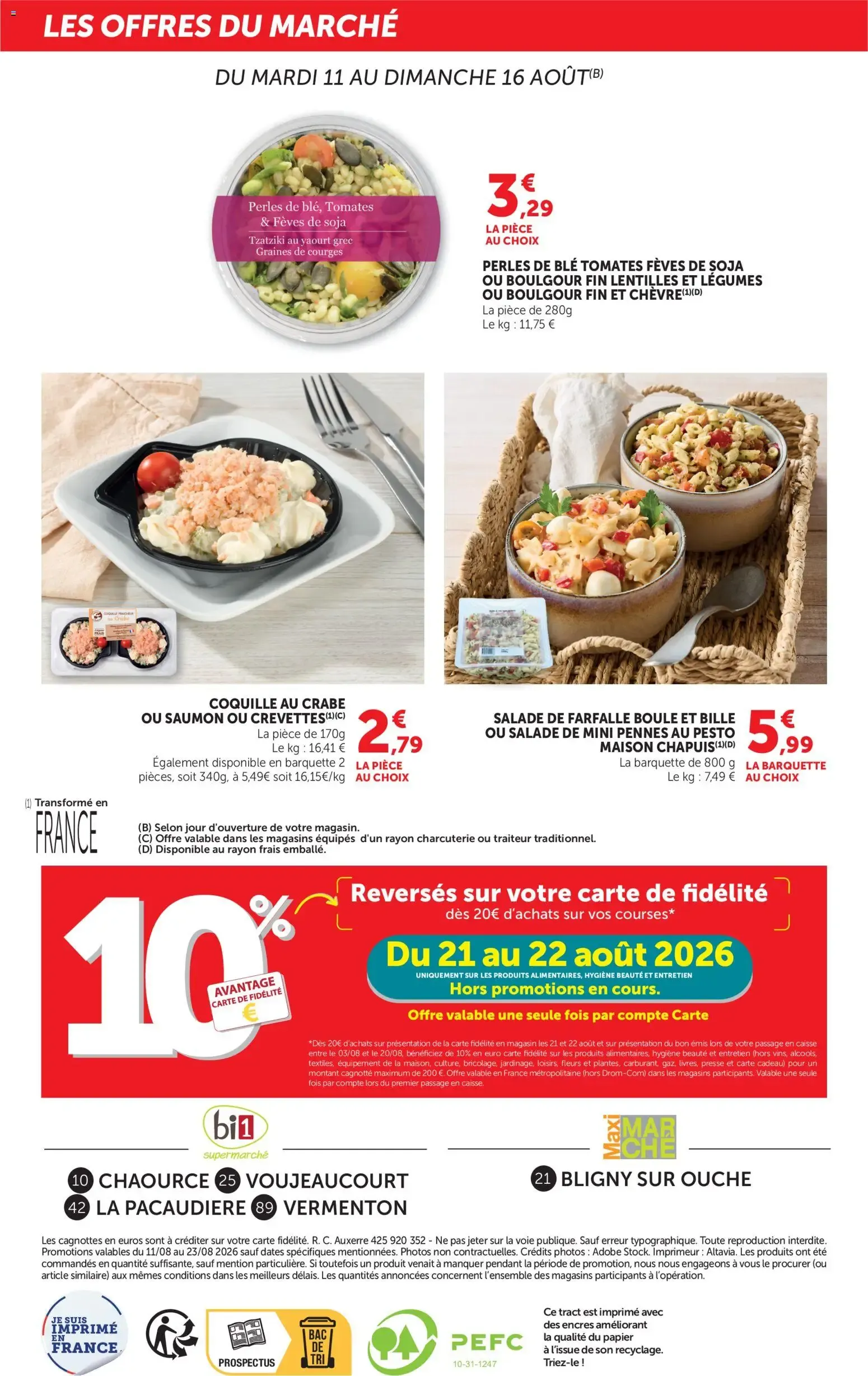 bi1 Catalogue Maxi marché à partir du 11/08/2026 - promo en ligne du 11 août au 23 août 2026 - Catalogue page 12