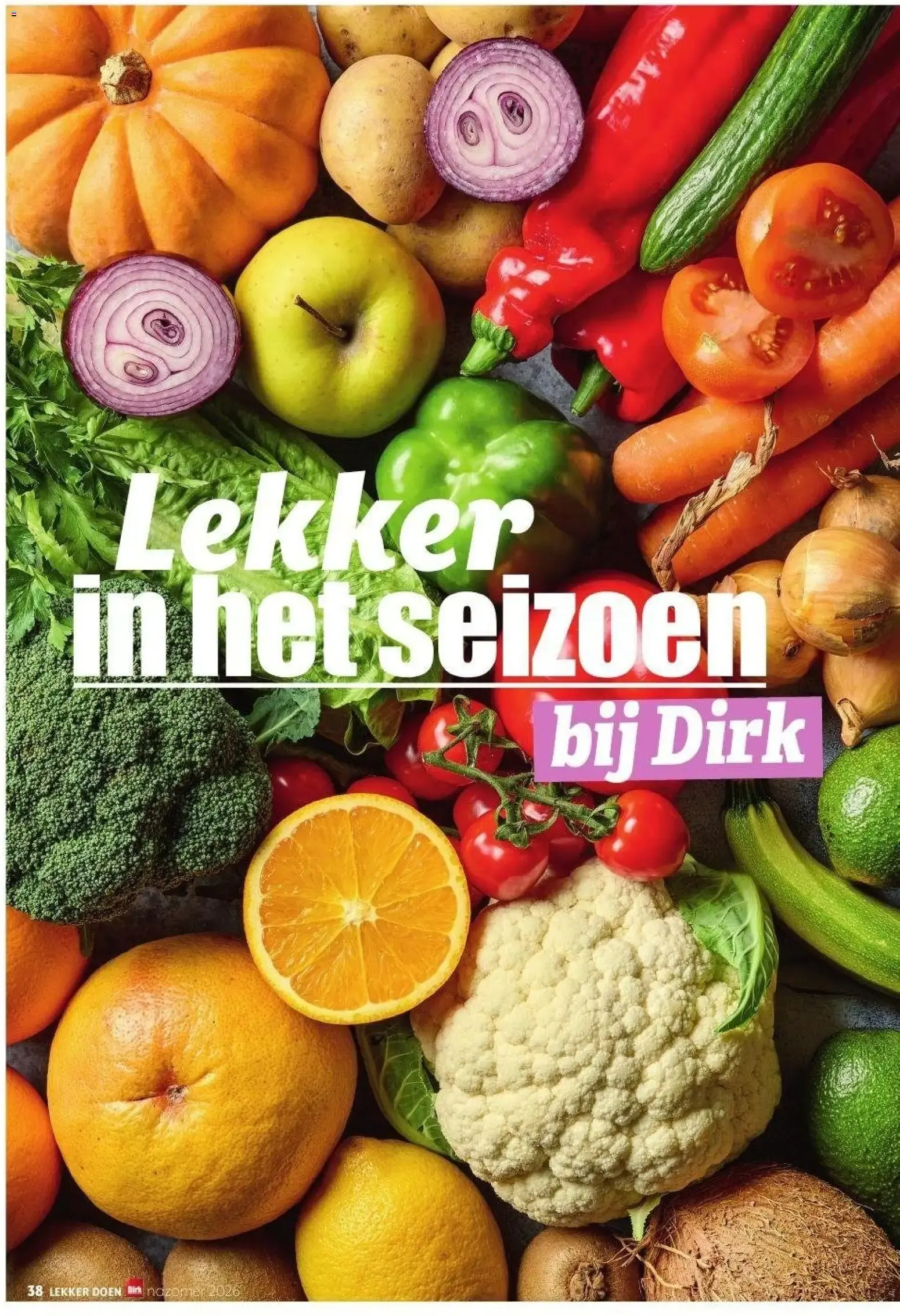 Lekker doen: Groente- en fruitkalender Dirk van 7 september tot 26 oktober 2026 - Folder pagina 38