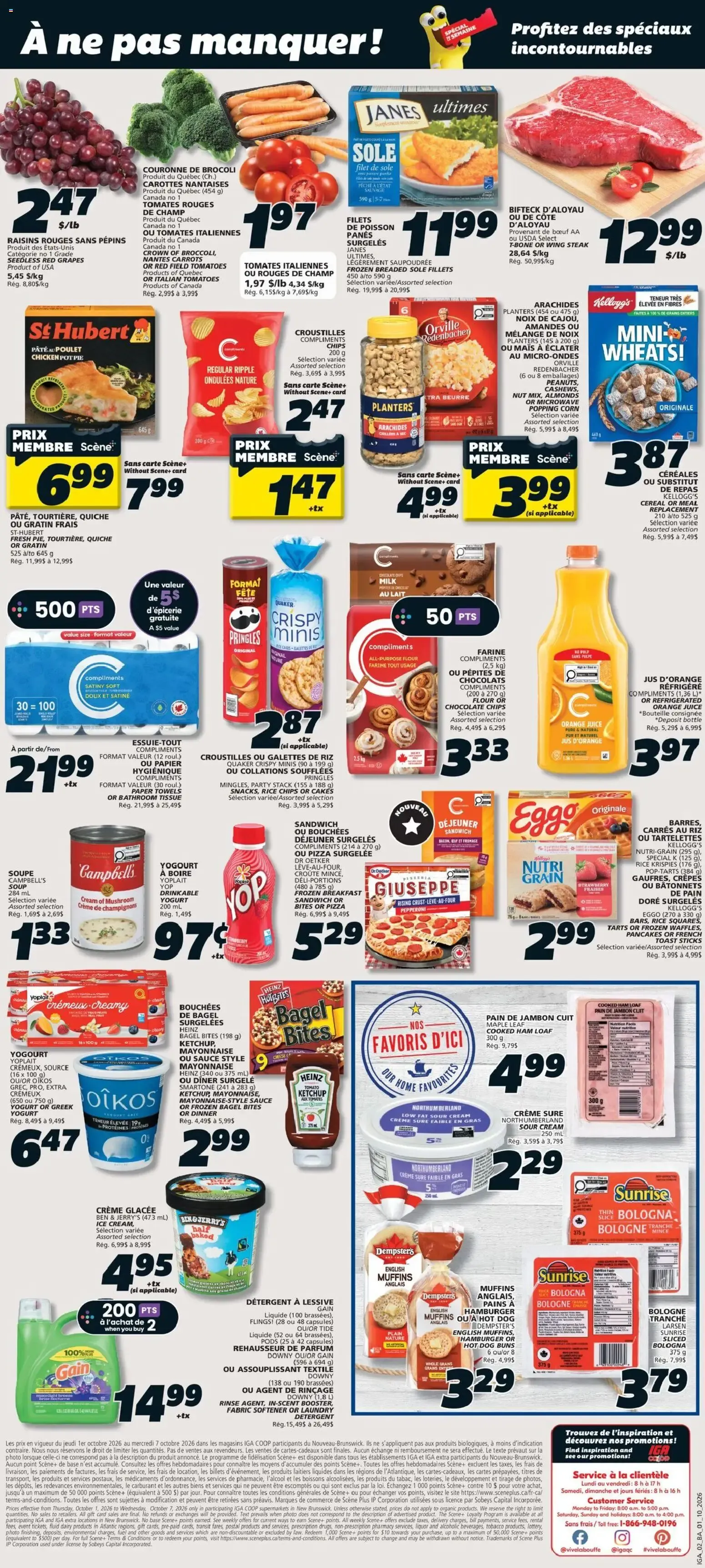 IGA weekly flyer / circulaire from Oct 1, 2026 > weekly specials & deals from October 1 to October 7 2026 - flyer page 2