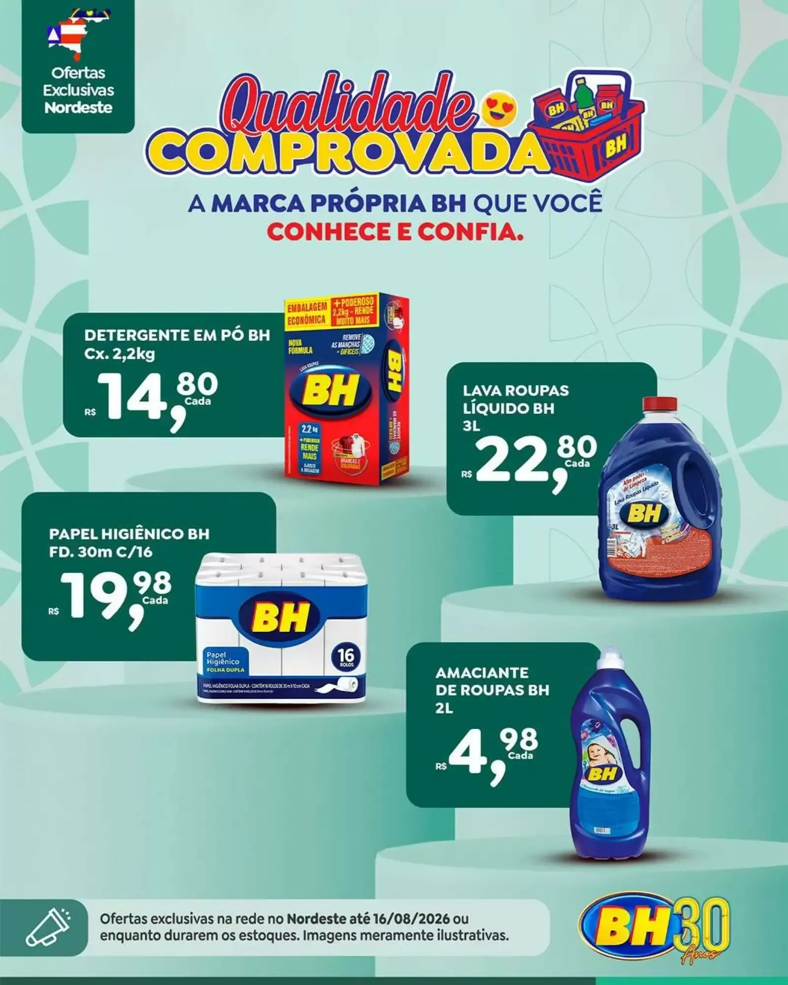 Encarte de Qualidade COMPROVADA A MARCA PRÓPRIA BH QUE VOCÊ CONHECE E CONFIA. 11 de agosto até 16 de agosto 2026 - Pagina 2
