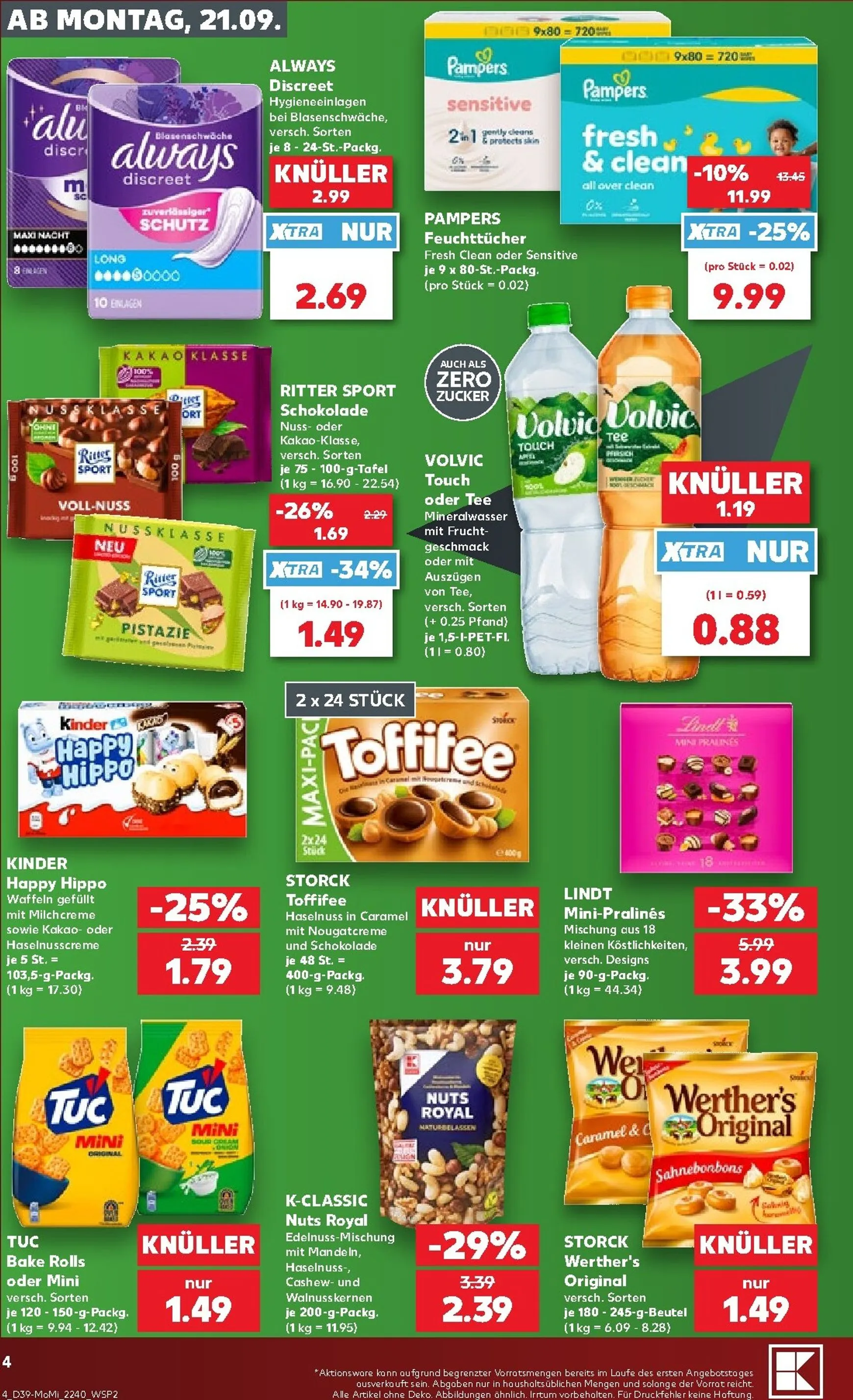 Kaufland - Richtig Sparen Prospekt nächste Woche – von Montag 21.09.2026 bis Mittwoch 23.09.2026 von 21. September bis 23. September 2026 - Prospekt seite 4