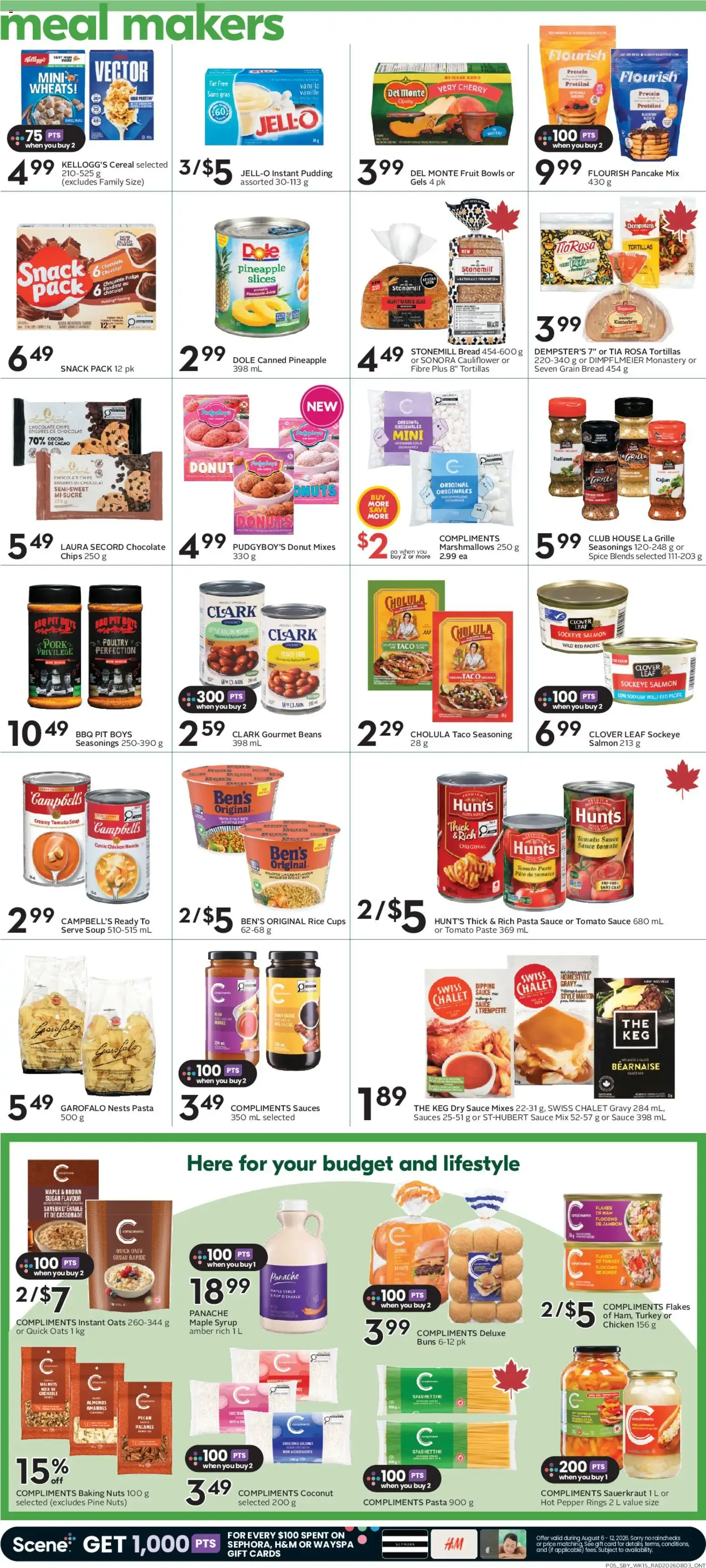 Sobeys weekly flyer / circulaire from August 6 to August 12 2026 - flyer page 8