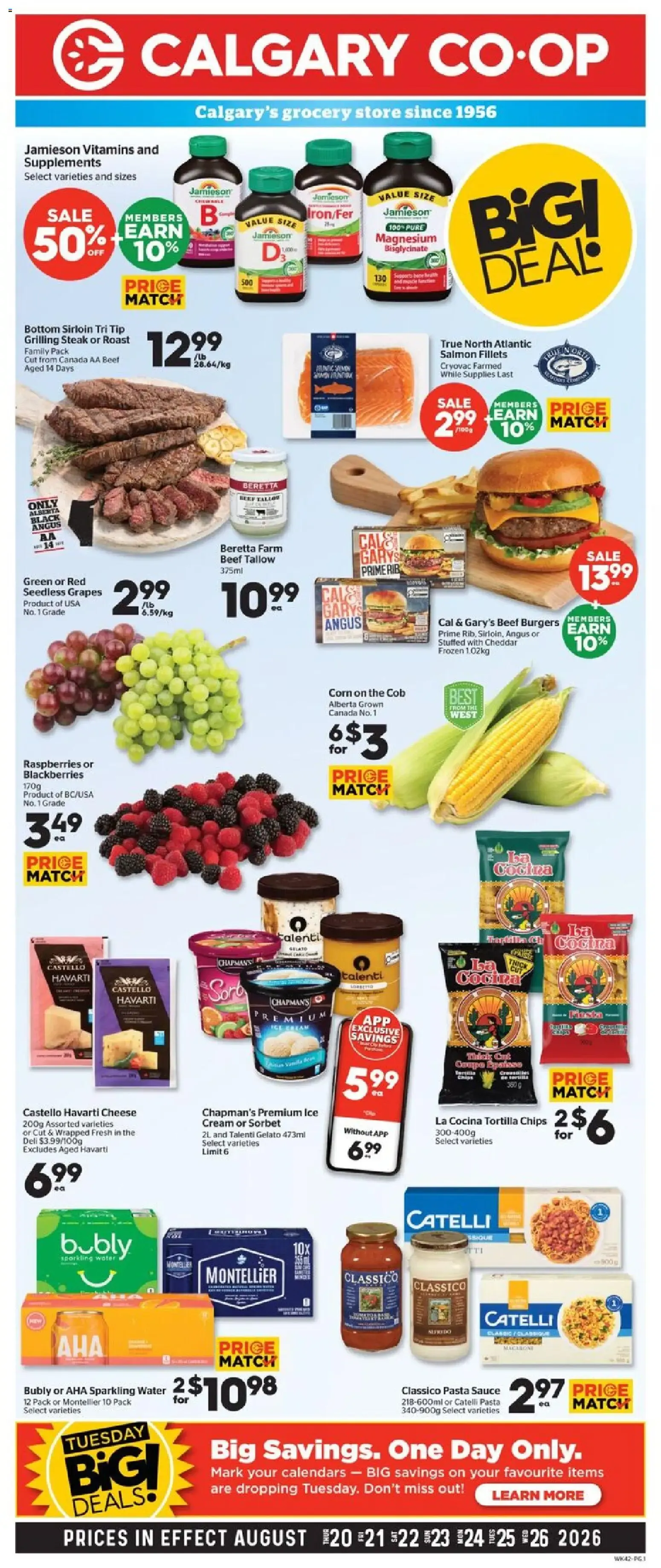 Calgary Co-op weekly flyer / circulaire from Aug 20, 2026 > weekly specials & deals from August 20 to August 26 2026 - flyer page 1
