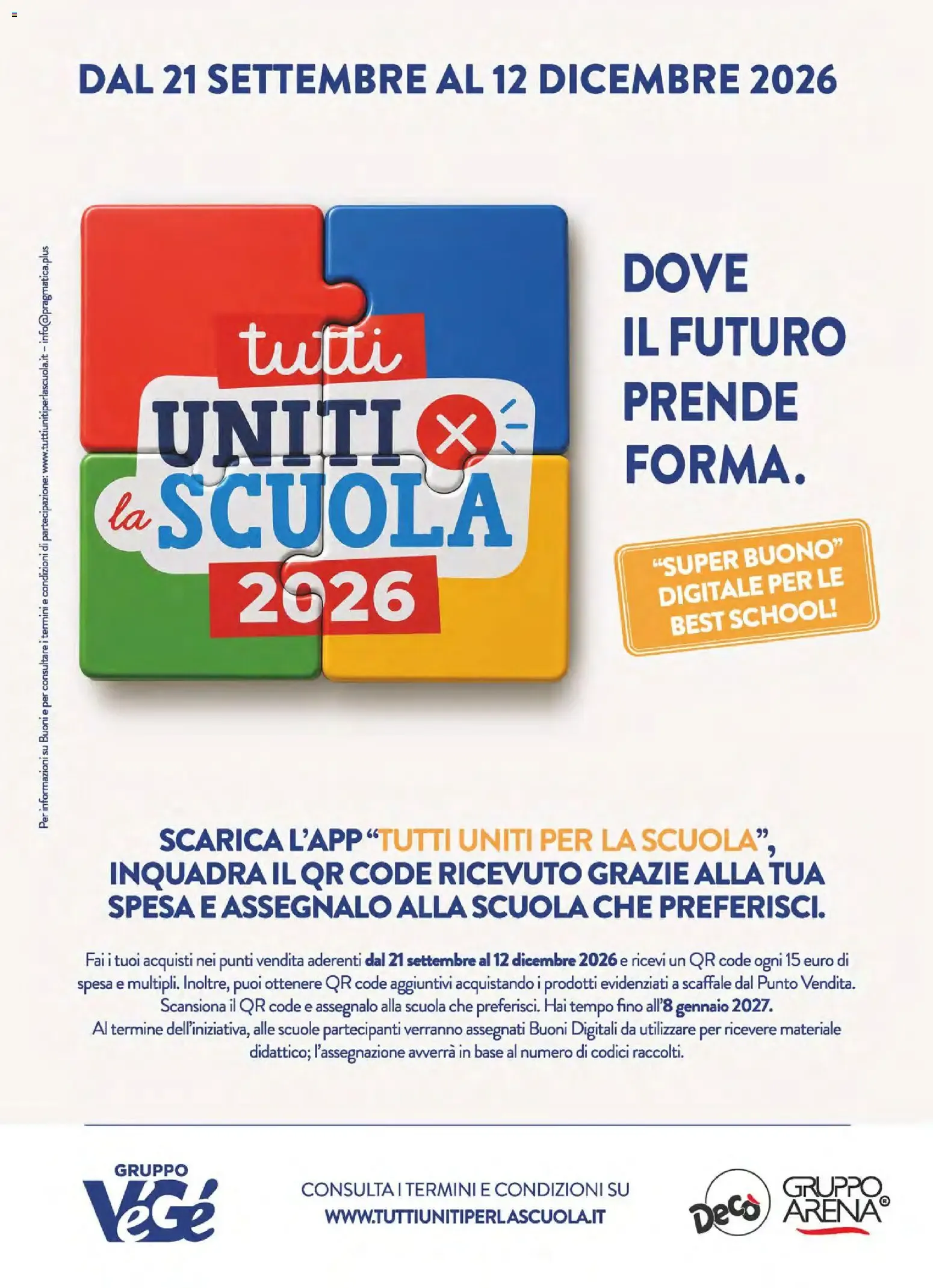 Tutti uniti per la scuola 2026 da 21 settembre a 12 dicembre di 2026 - Pagina del volantino 1