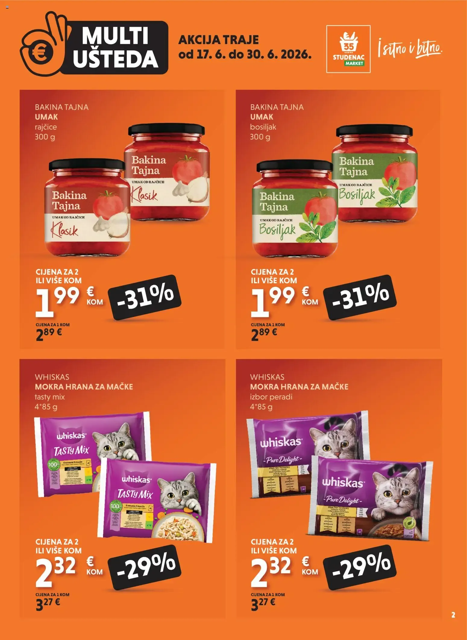 Katalog Uzmi više, plati manje: Multi Ušteda od 17. lipnja do 30. lipnja 2026. - Pregled Stranica 2