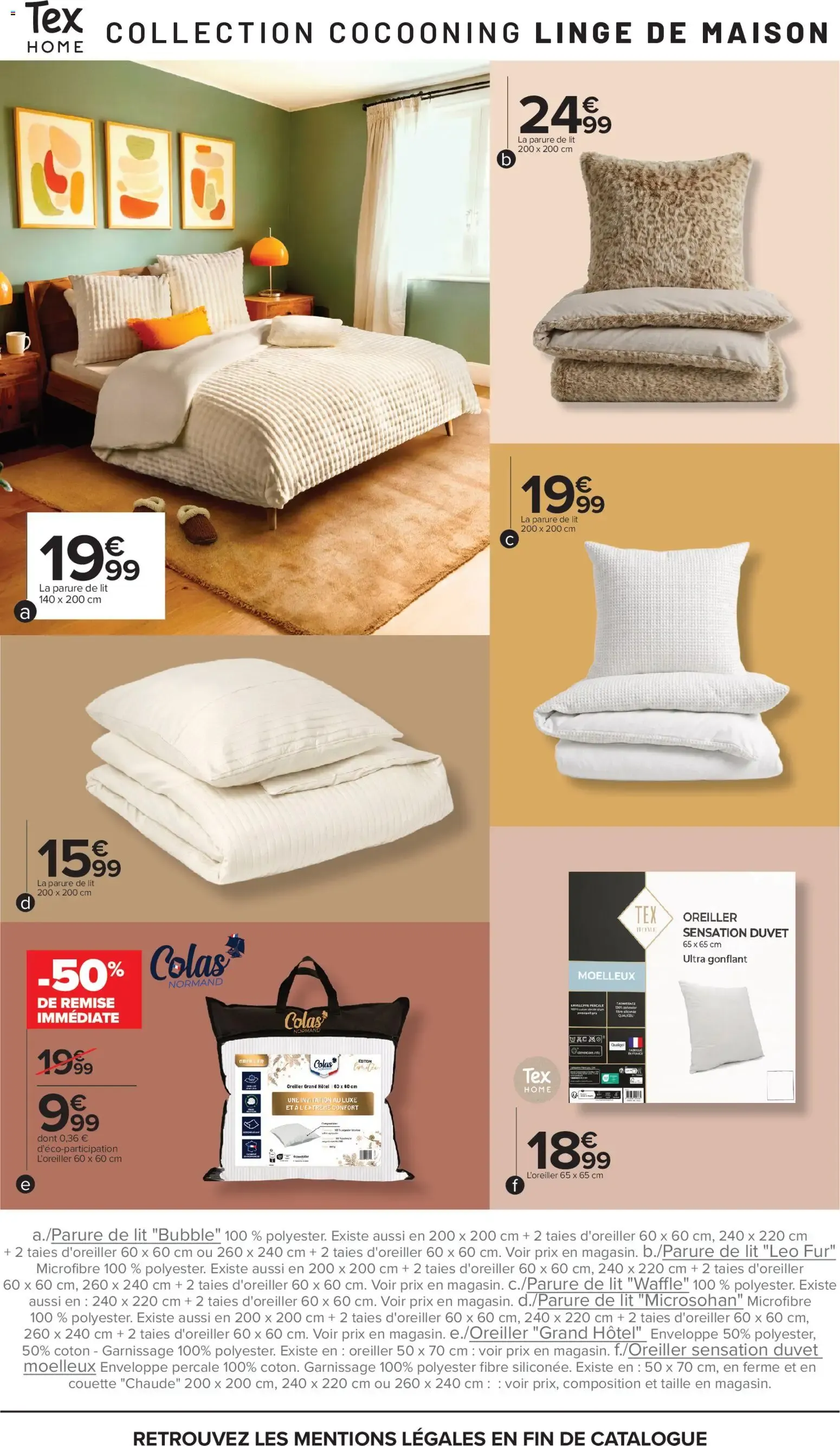 Carrefour Special nuit et cocooning à partir du 06/10/2026 - promo en ligne du 6 octobre au 19 octobre 2026 - Catalogue page 14