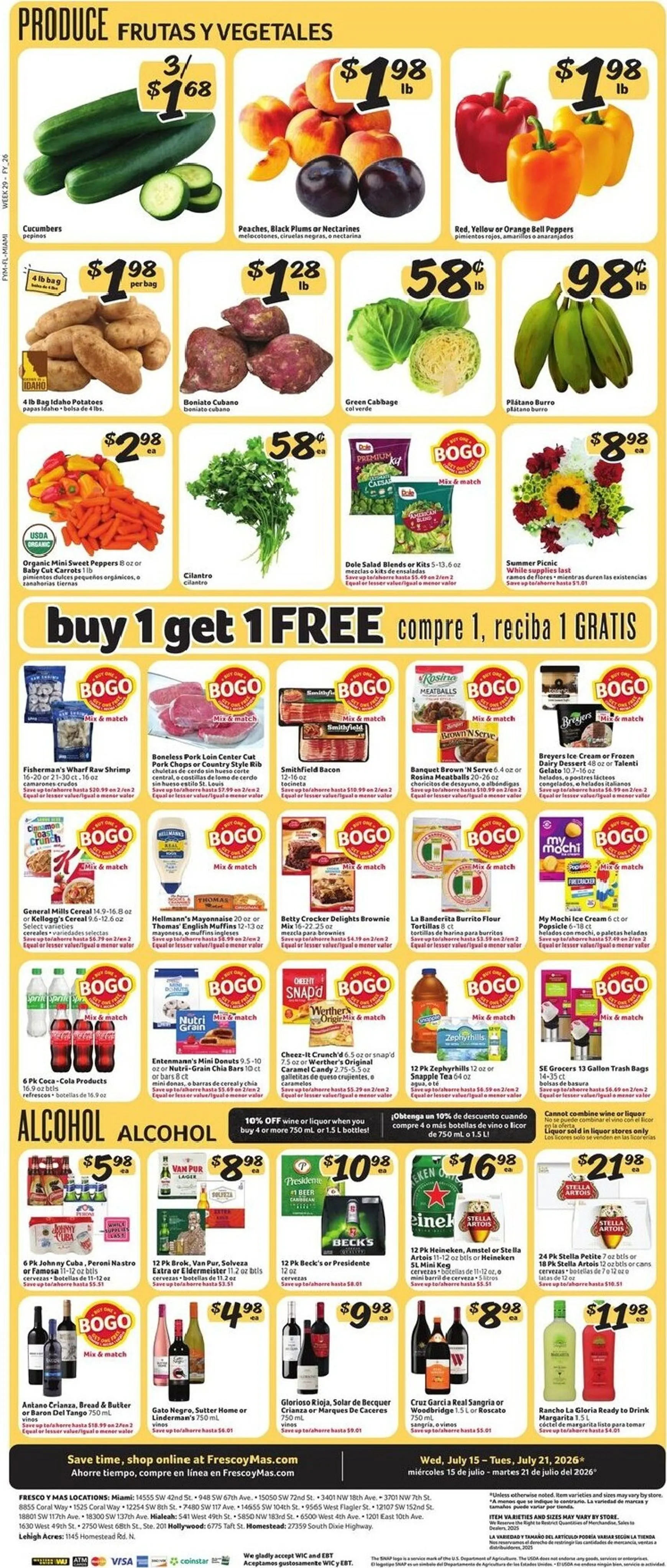 Weekly ad Current Fresco y Más leaflet valid from Wednesday 07/15/2026 to Tuesday 07/21/2026 from July 15 to July 21 2026 - Page 5