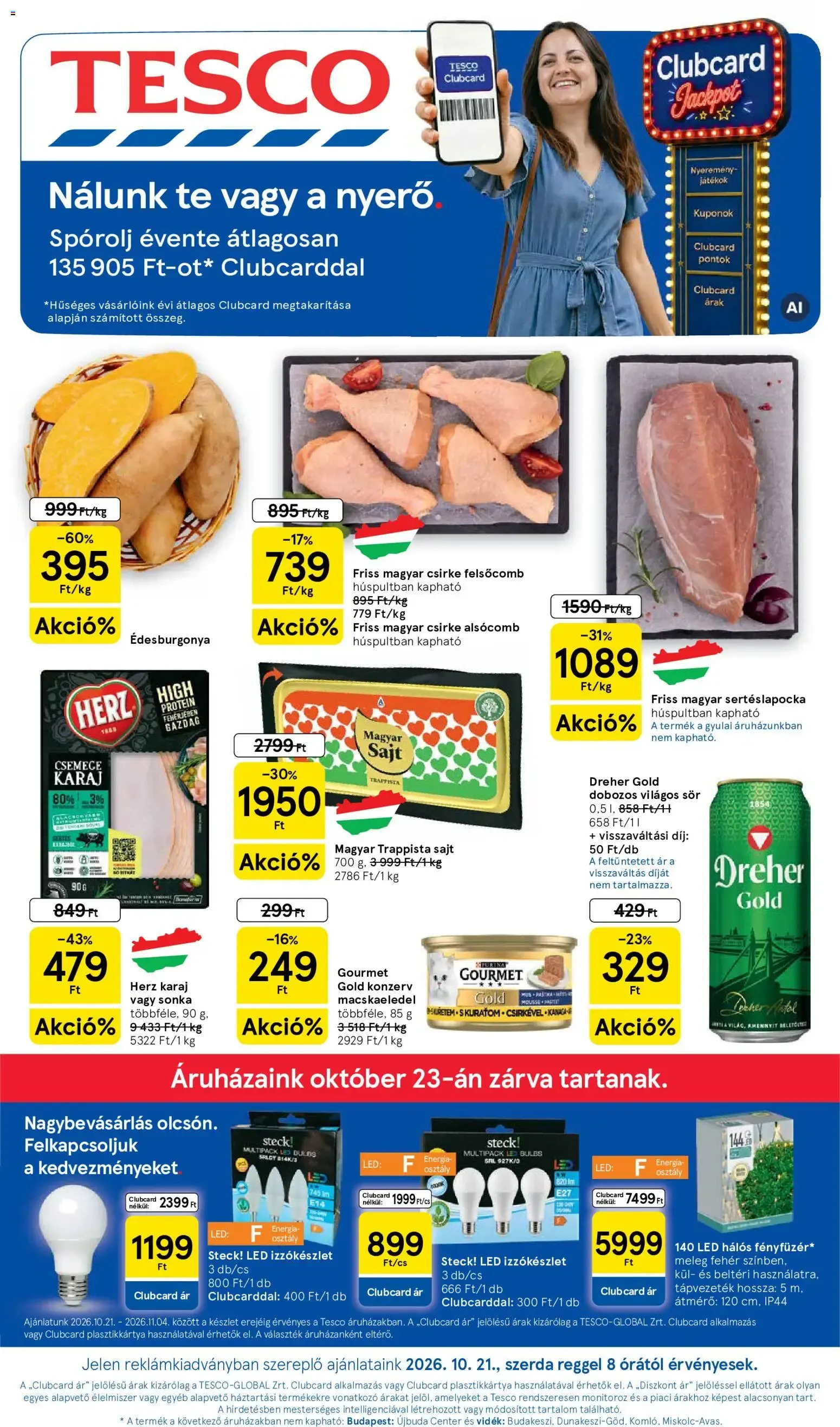 Katalógus Tesco akciós ujság 2026.10.21. > Halloween 👻 október 21.-tól november 4.-ig 2026. - Oldal 1