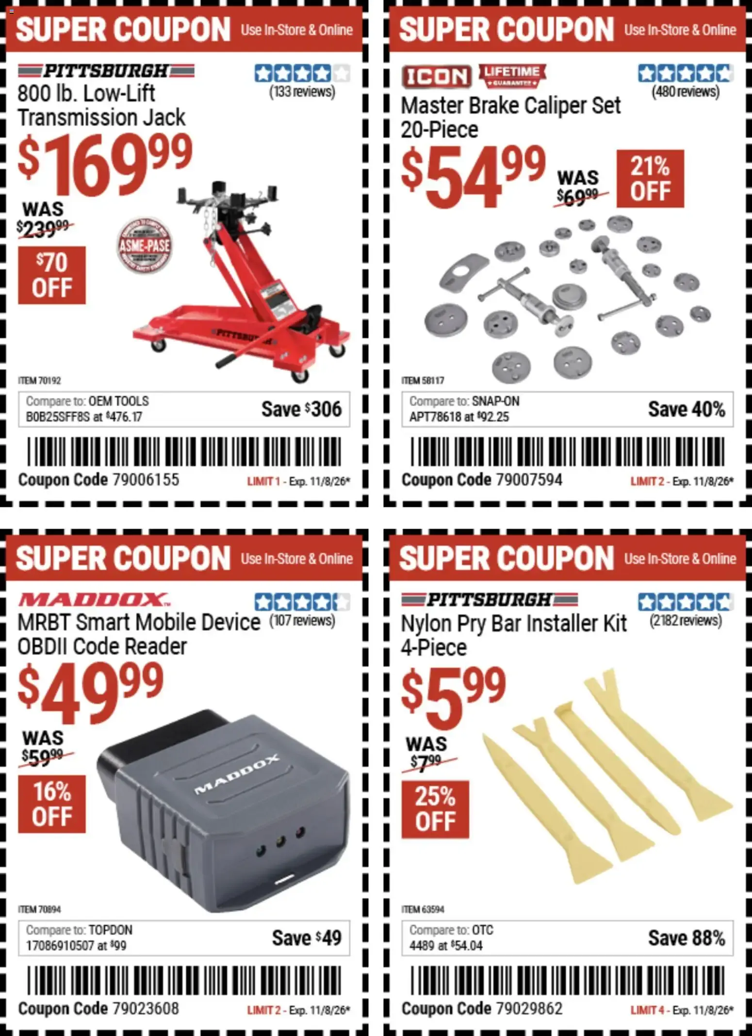 Weekly ad Harbor Freight Weekly Ad (10/26 - 11/08 2026) - Flyer from October 26 to November 8 2026 - Page 21