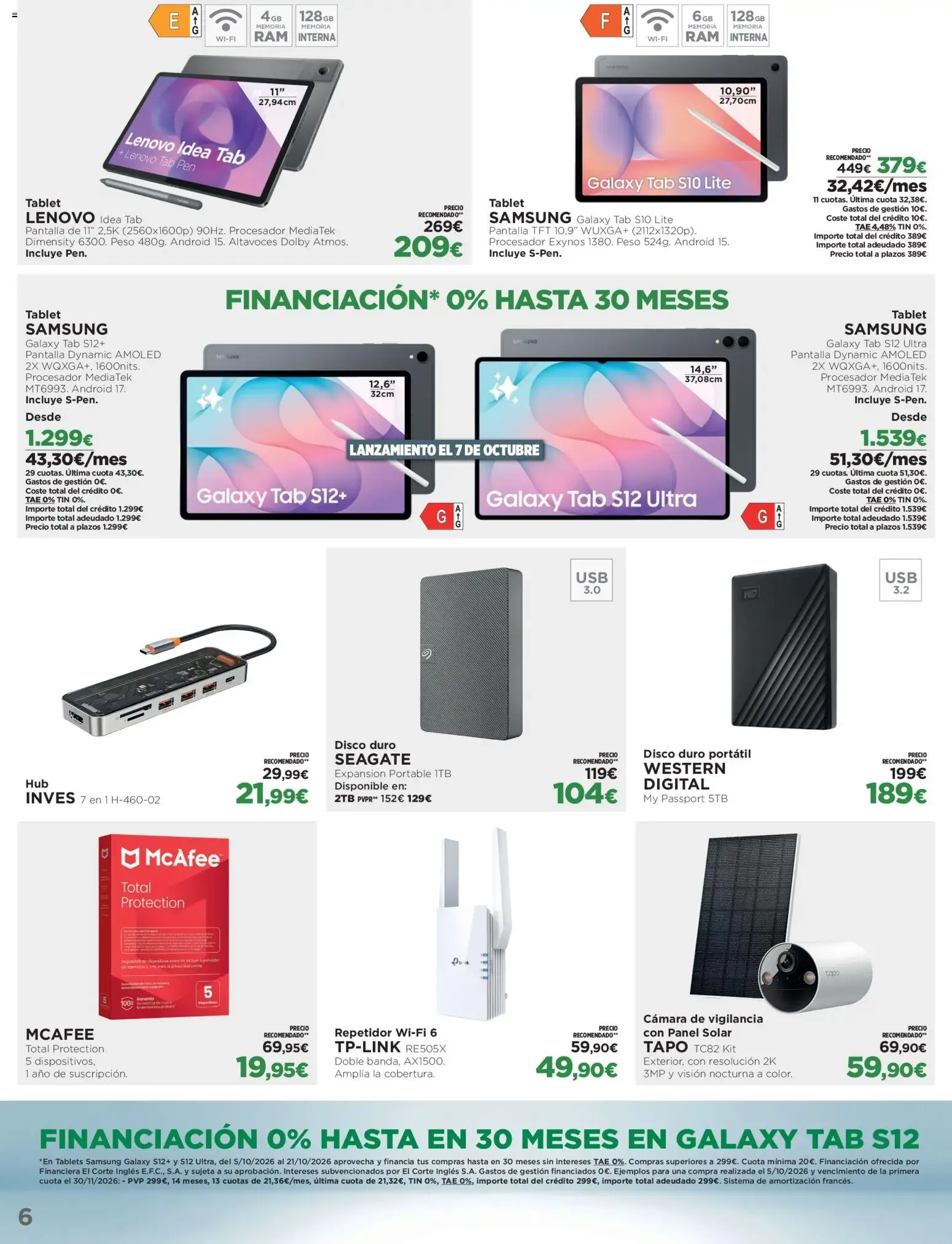 Catálogo de El Corte Inglés Los Tecnoprecios 05/10/2026 │Catálogo 5 de octubre al 21 de octubre 2026 - Página 6