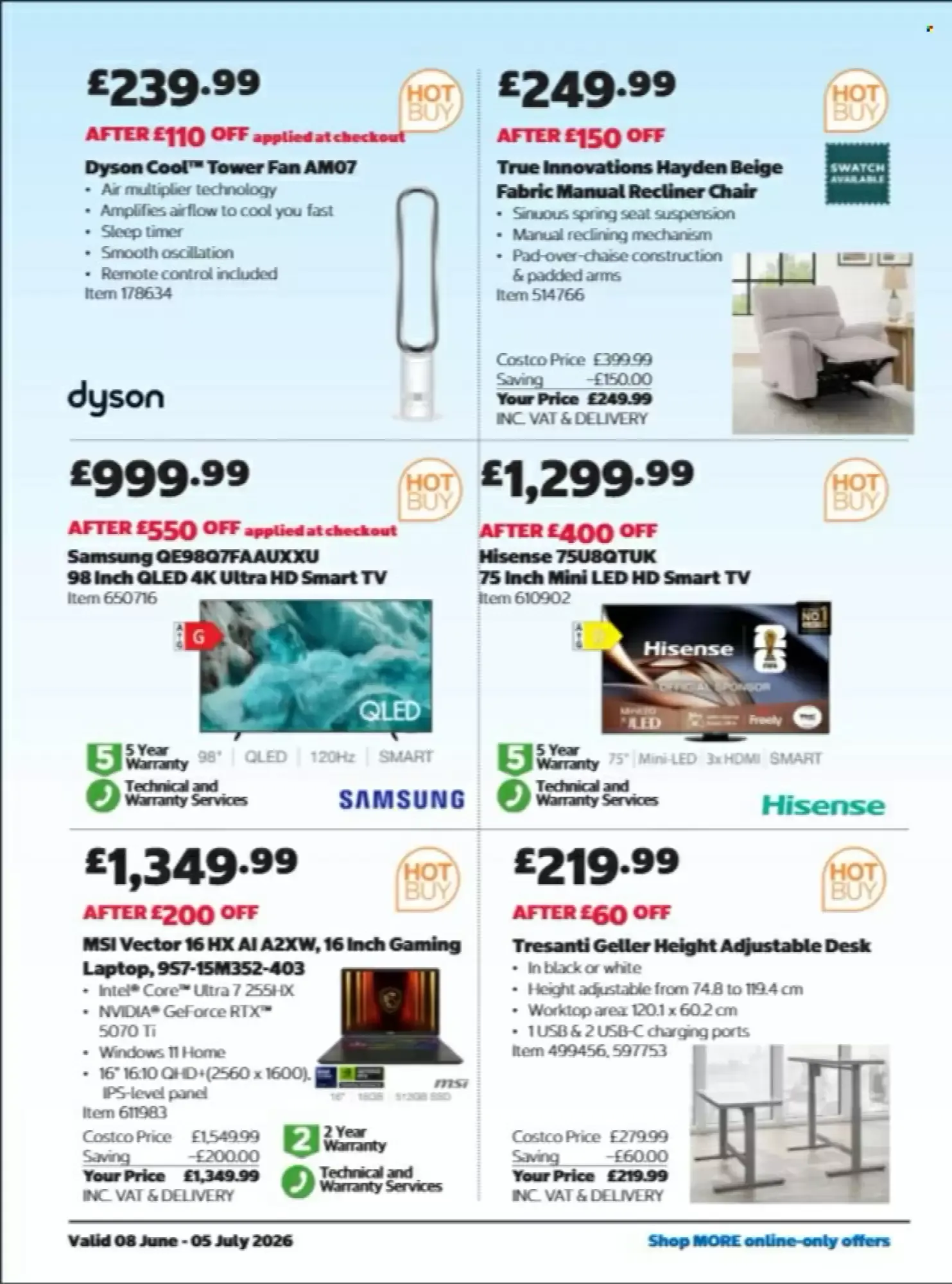 Costco leaflet from 8 June to 5 July 2026 - Catalogue Page 36