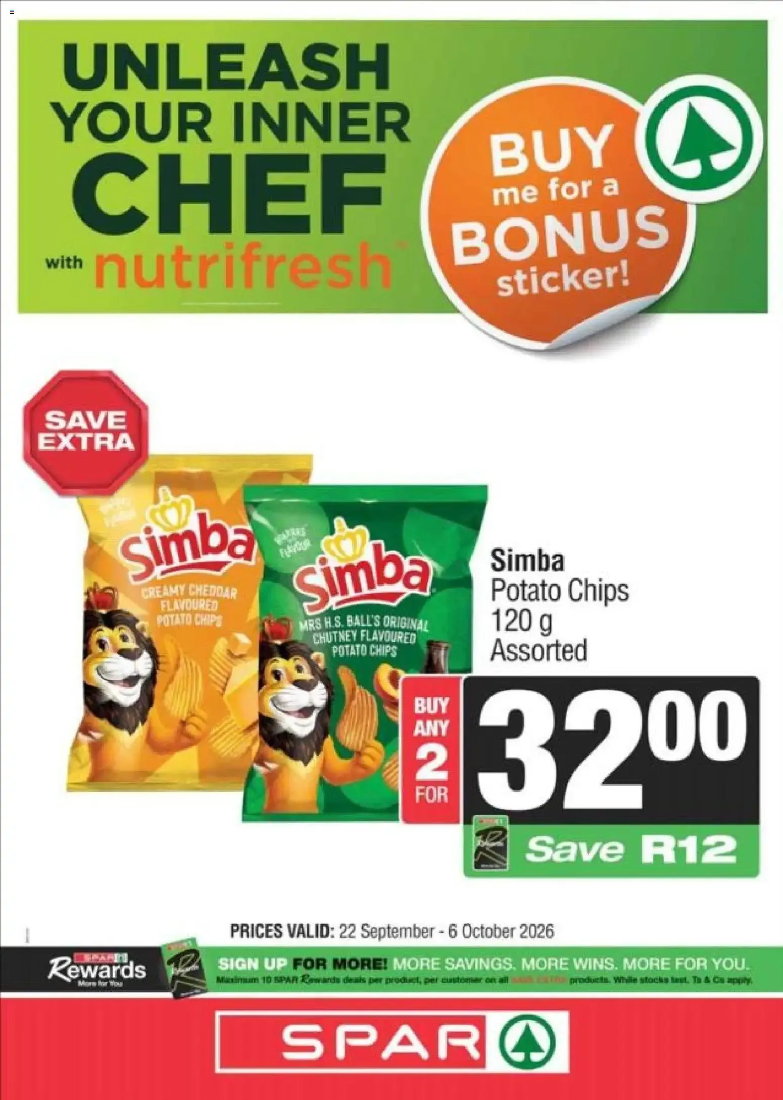 Spar - Unleash Your Inner Chef with Nutrifresh from 22 September to 6 October 2026 - Catalogue Page 7