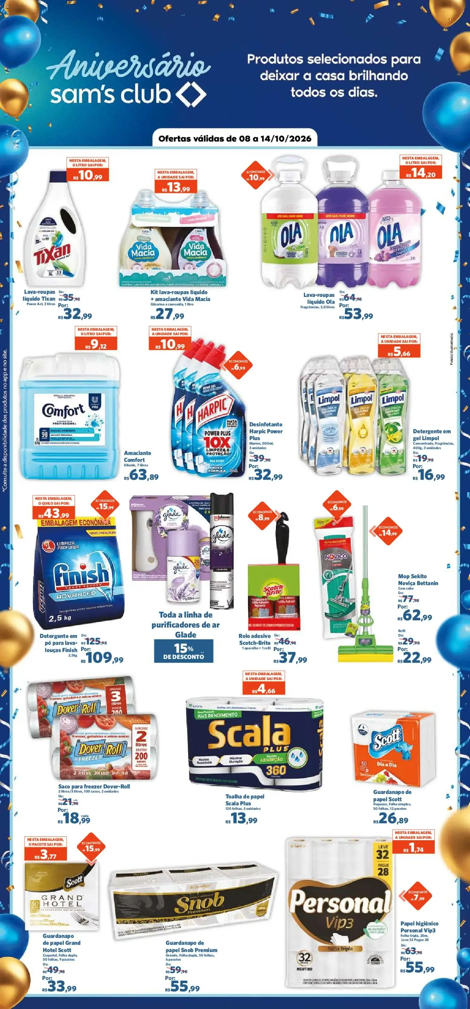 Encarte de Aniversário Sam's Club 8 de outubro até 14 de outubro 2026 - Pagina 8