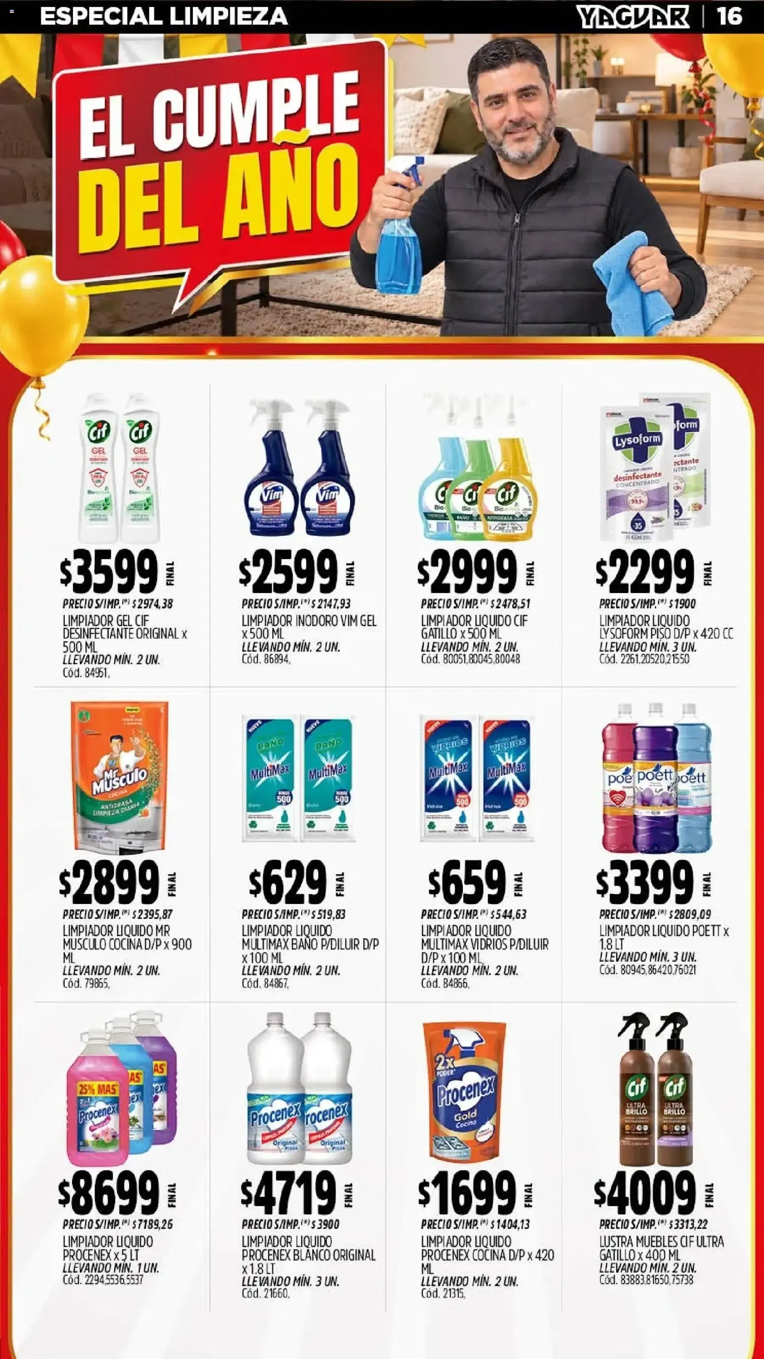 Ofertas de Mayorista Yaguar - El Cumple del Año 38 - Oferta Semanal Salta 5 de octubre al 11 de octubre 2026 - Página 14 del catálogo