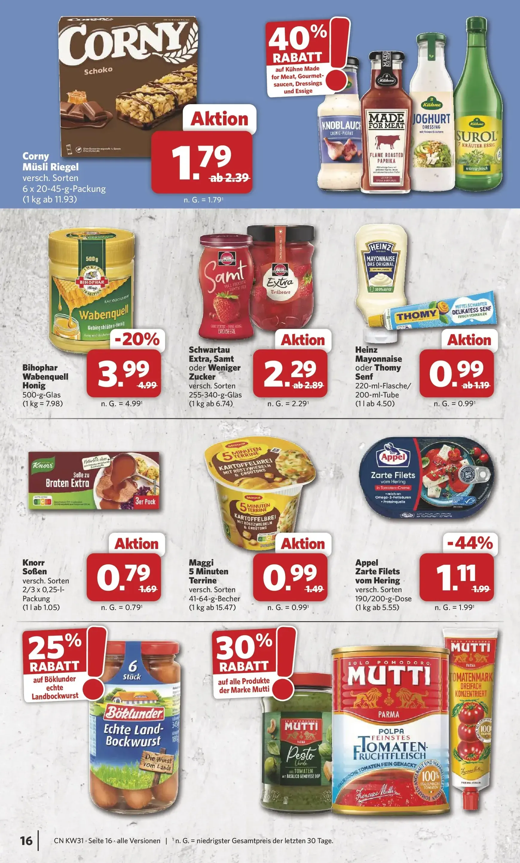 Combi - Apen Prospekt – von Montag 27.07.2026 bis Samstag 01.08.2026 von 27. Juli bis 1. August 2026 - Prospekt seite 16