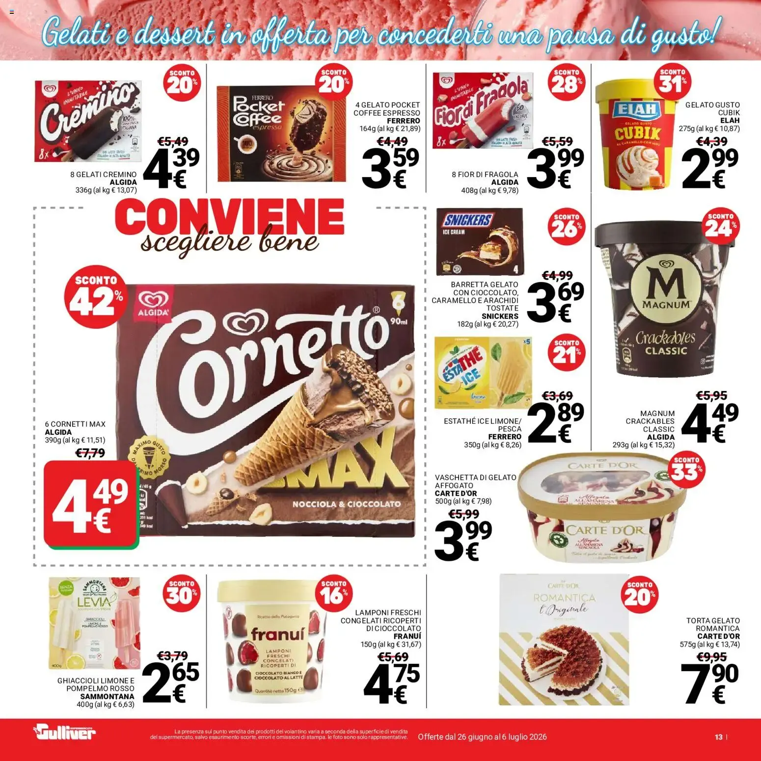 Nuovo Gulliver volantino dal 26/06/2026 > offerte anteprima 🛍️ da 26 giugno a 6 luglio di 2026 - Pagina del volantino 13