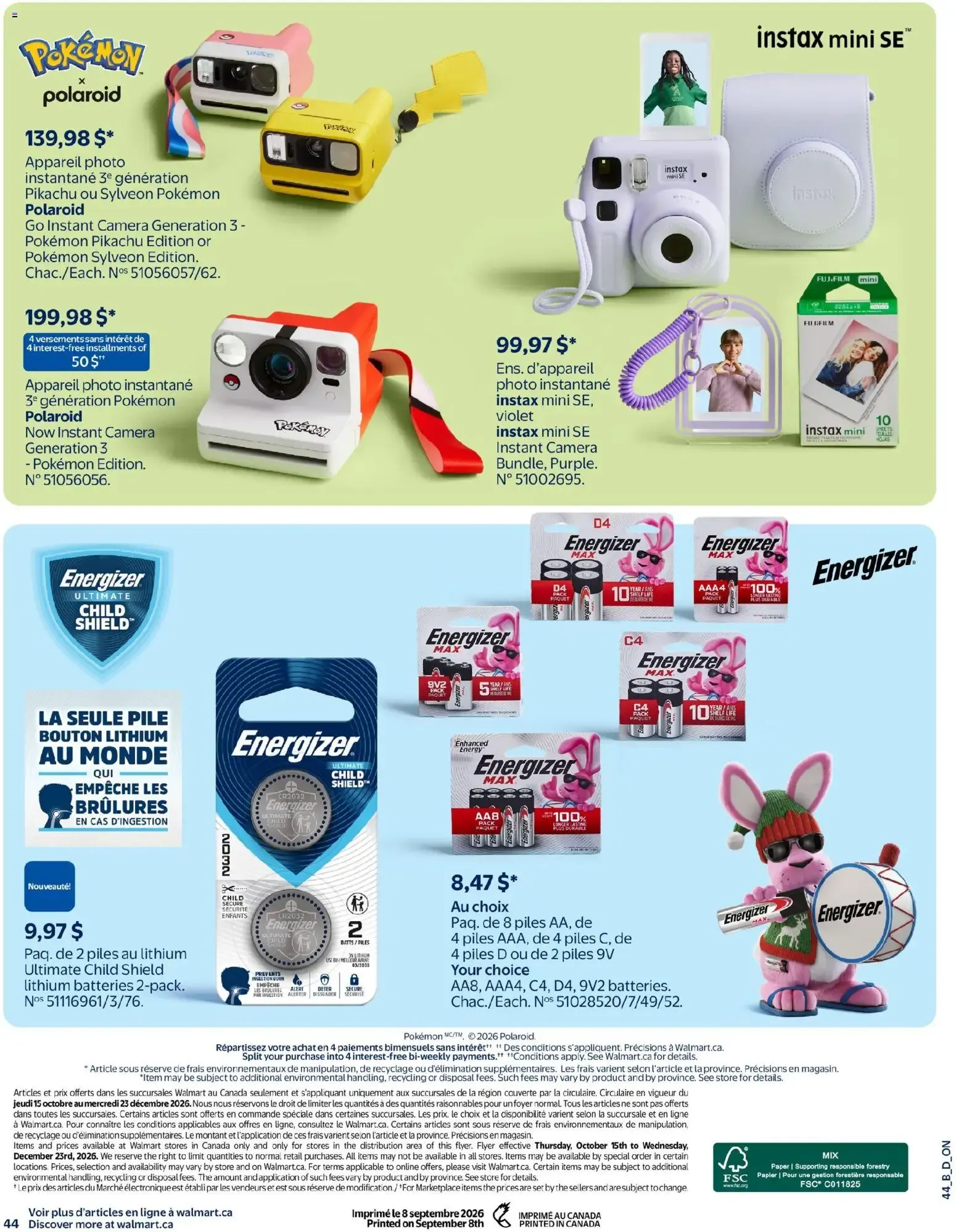 Walmart circulaire - Livret des jouets from Oct 15, 2026 > weekly specials & deals from October 15 to December 23 2026 - flyer page 57