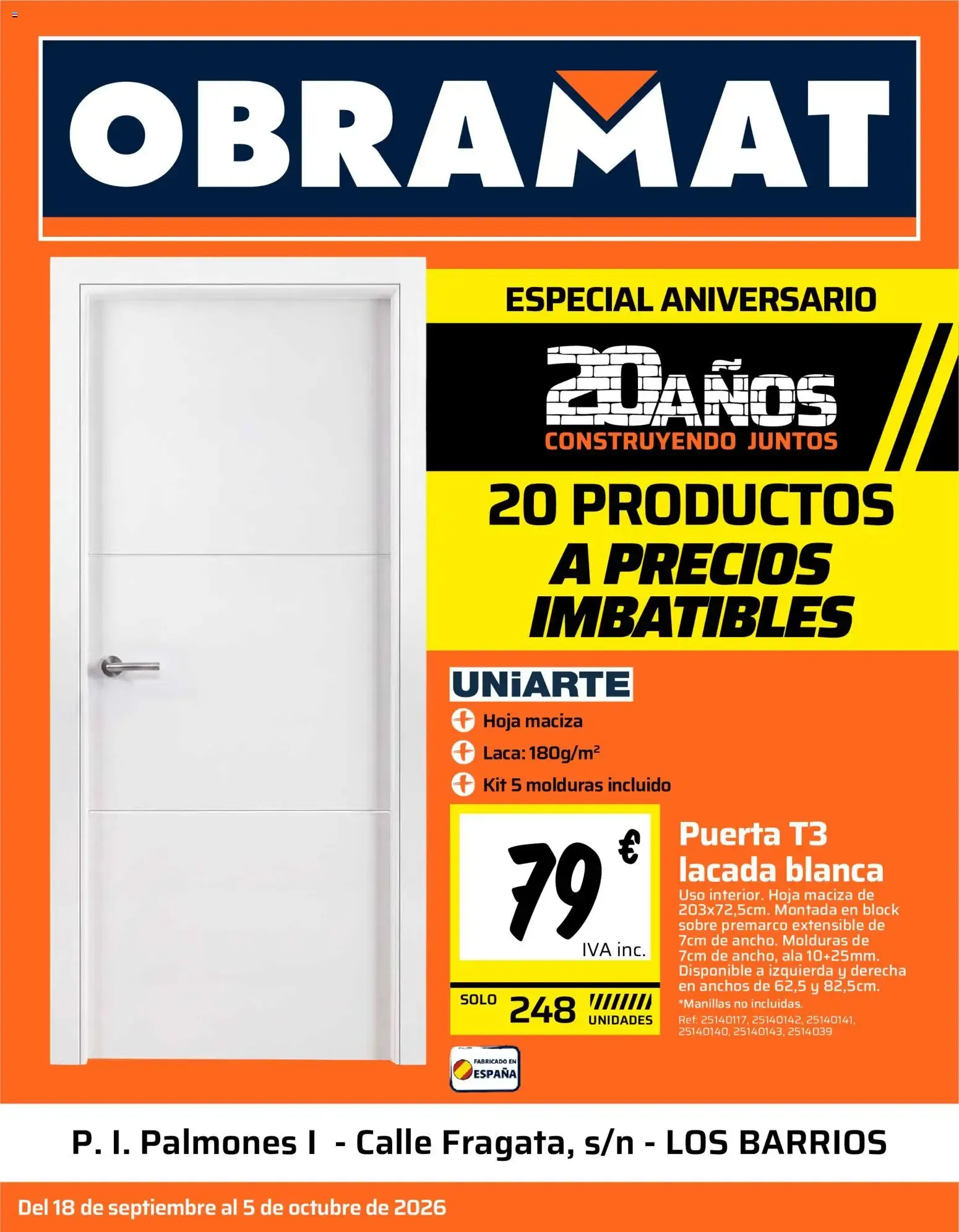 Catálogo de Obramat - Especial Aniversario 20 Años 18 de septiembre al 5 de octubre 2026 - Página 1