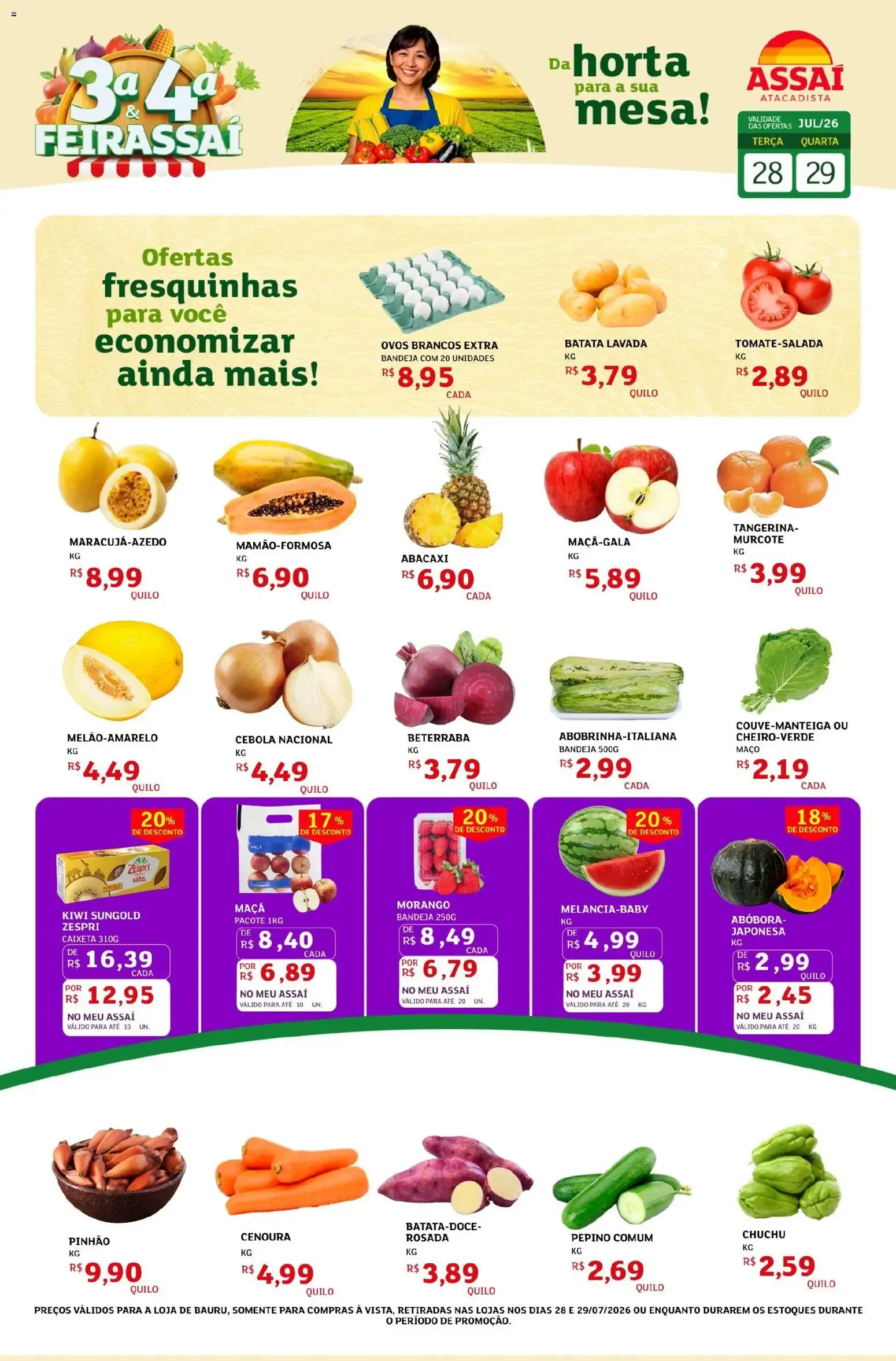 Encarte de 3ª & 4ª FEIRASSAI - Assaí Atacadista 28 de julho até 29 de julho 2026 - Pagina 1