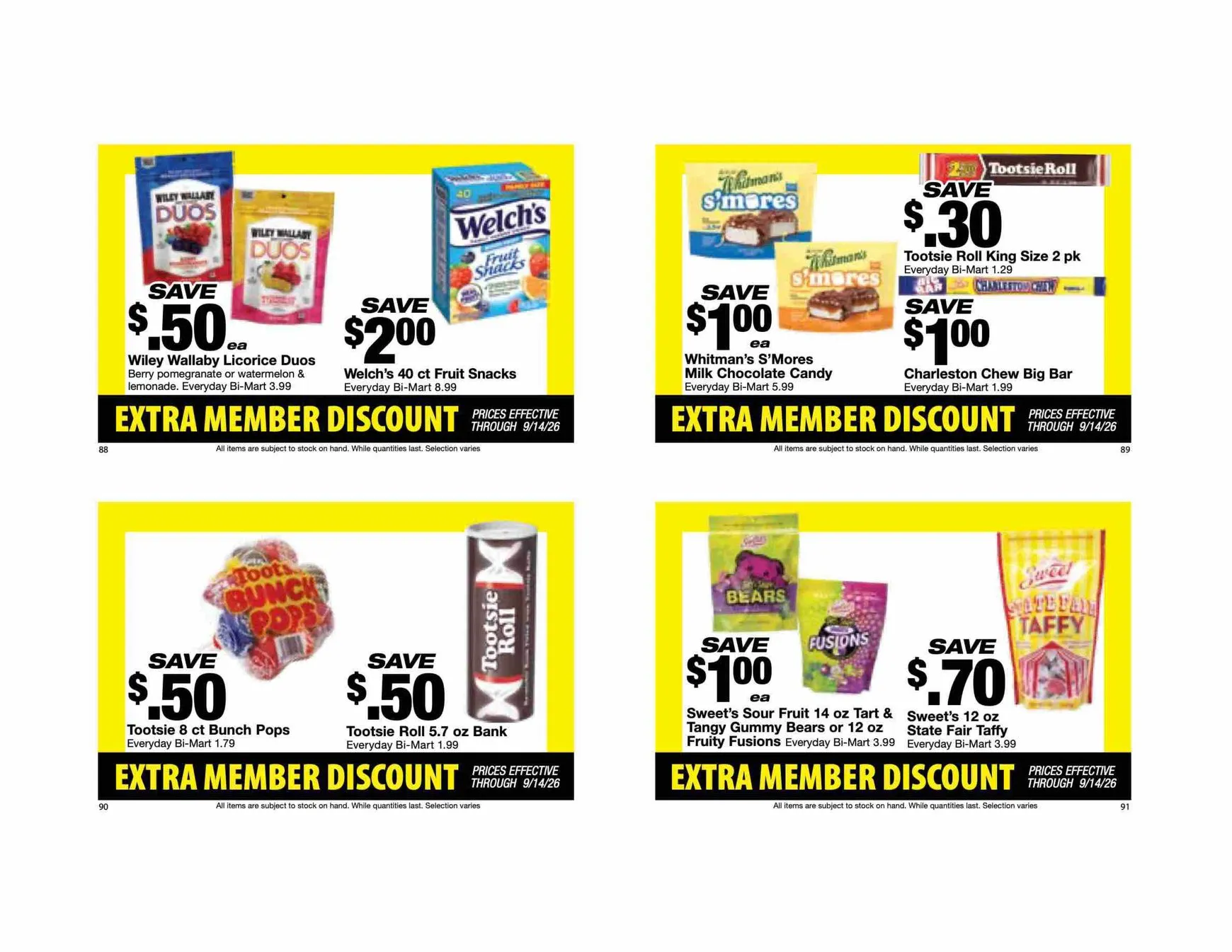 Weekly ad Current Bi-Mart - Extra member discount book leaflet valid from Tuesday 08/25/2026 to Monday 09/14/2026 from August 25 to September 14 2026 - Page 24