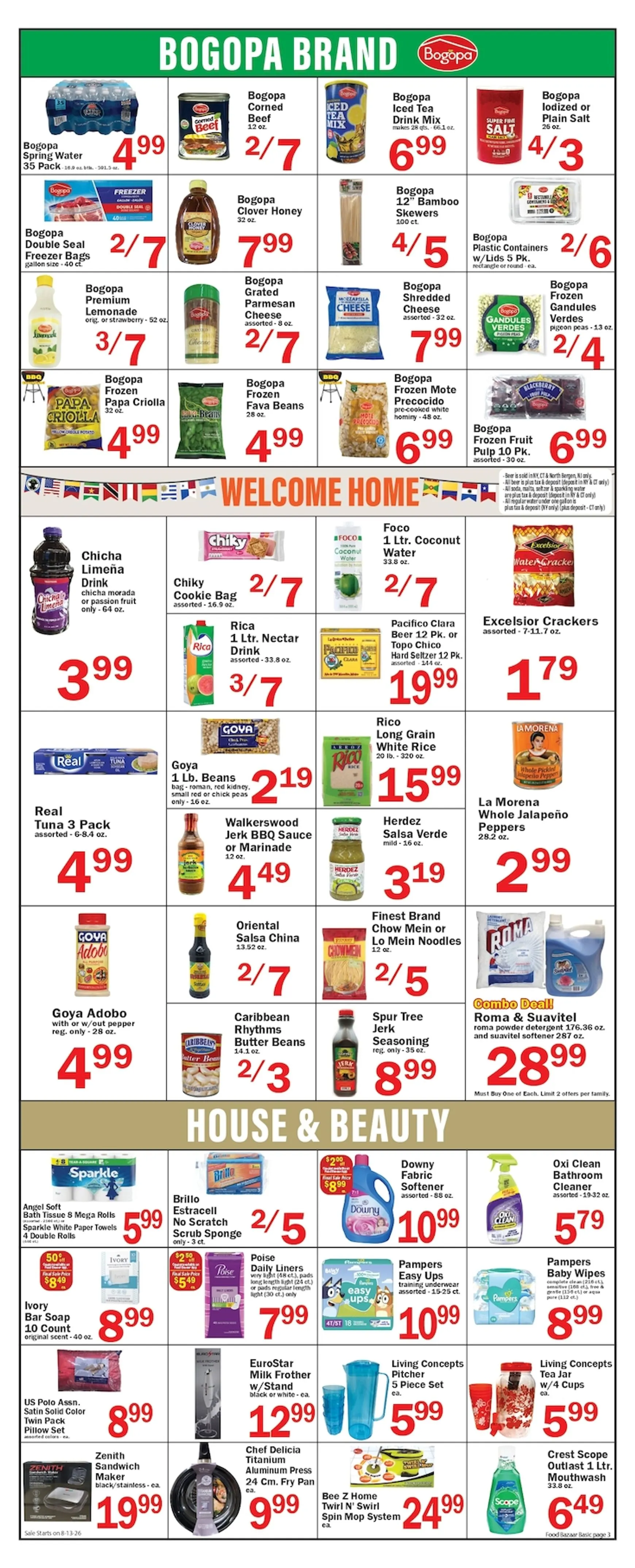 Weekly ad Current Food Bazaar leaflet valid from Thursday 08/13/2026 to Wednesday 08/19/2026 from August 13 to August 19 2026 - Page 3