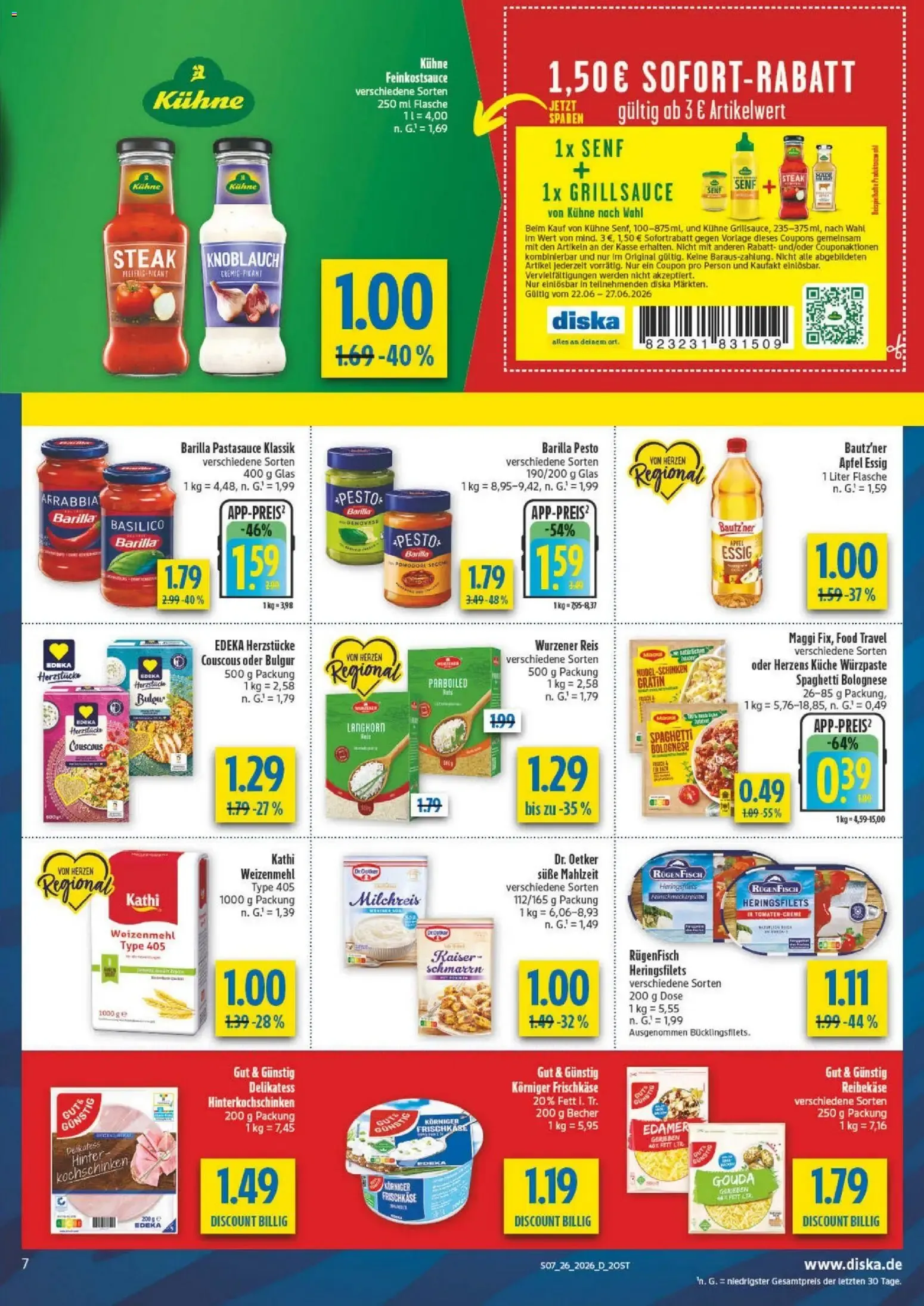 Diska - 1700 Artículos con Precio Reducido von 22. Juni bis 27. Juni 2026 - Prospekt seite 9