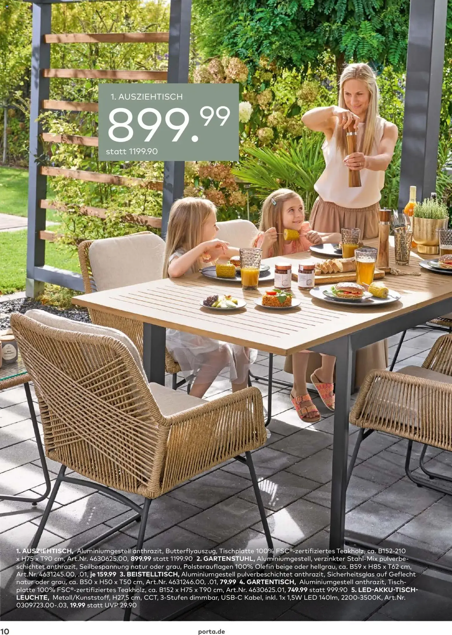 Porta! Gartenmöbel Katalog (ab 01.03.2026) zum Blättern von 1. März bis 31. August 2026 - Prospekt seite 10